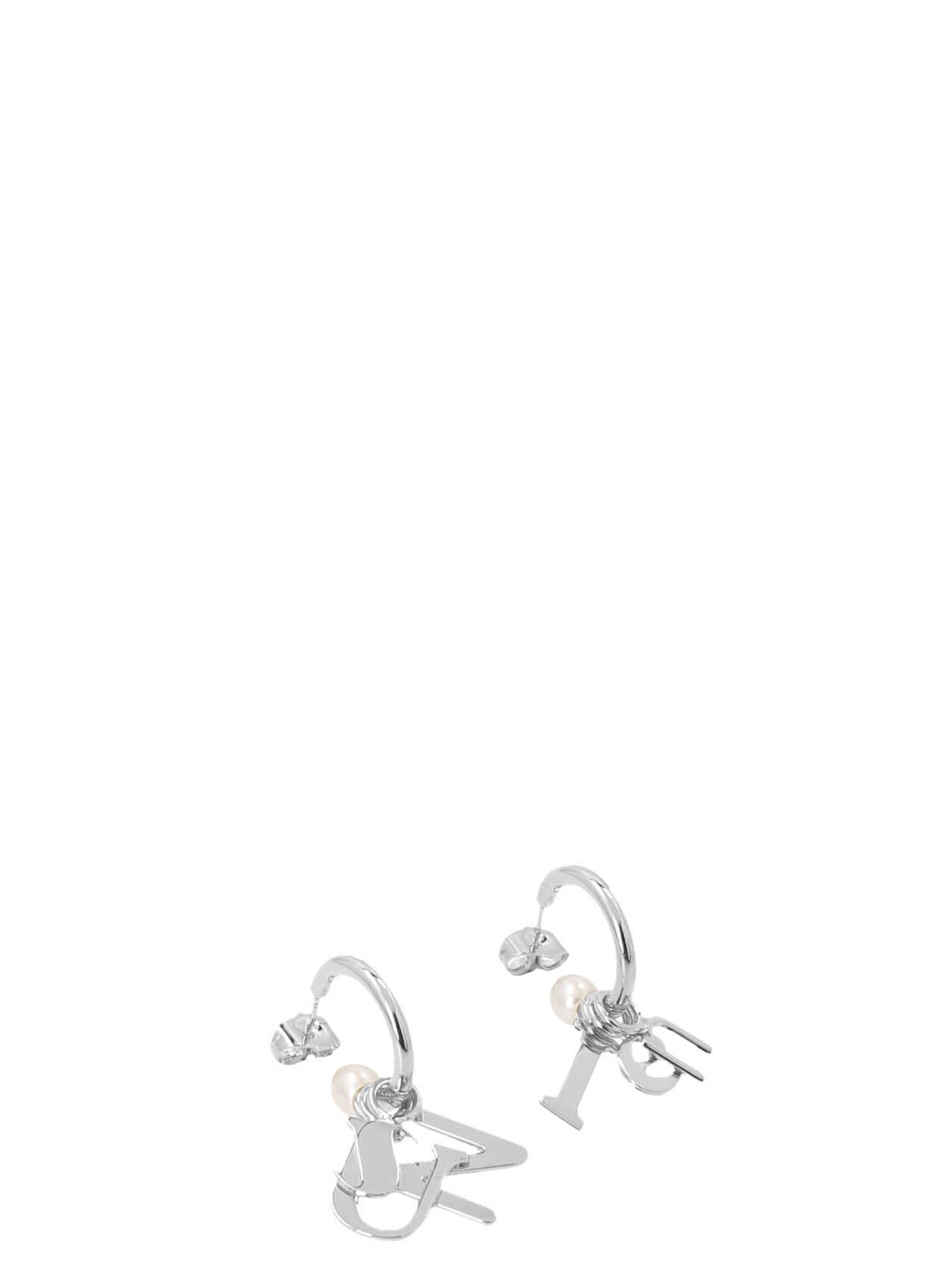 Sunnei Logo Pearl Earrings