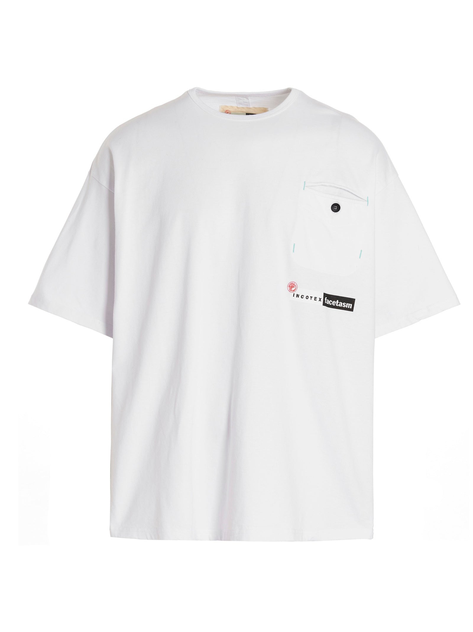 Incotex Red X Facetasm Logo Printed T-Shirt