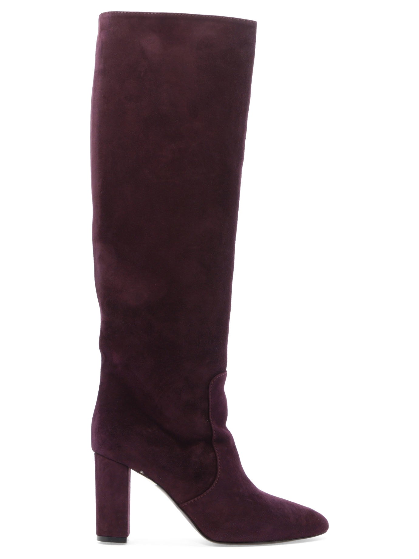 Via Roma 15 Suede Heeled Boots