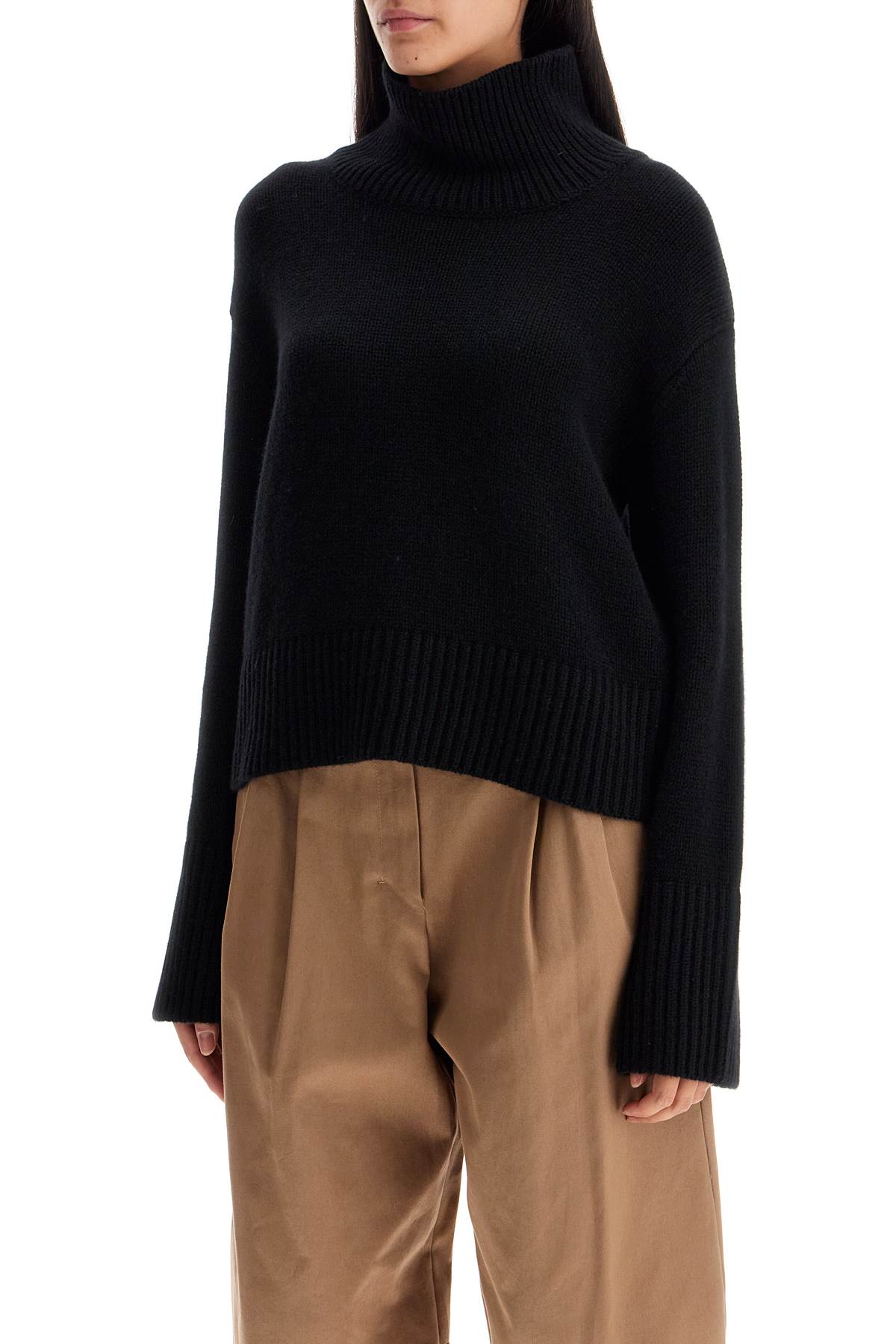 Lisa Yang High-Necked Fleur Sweater