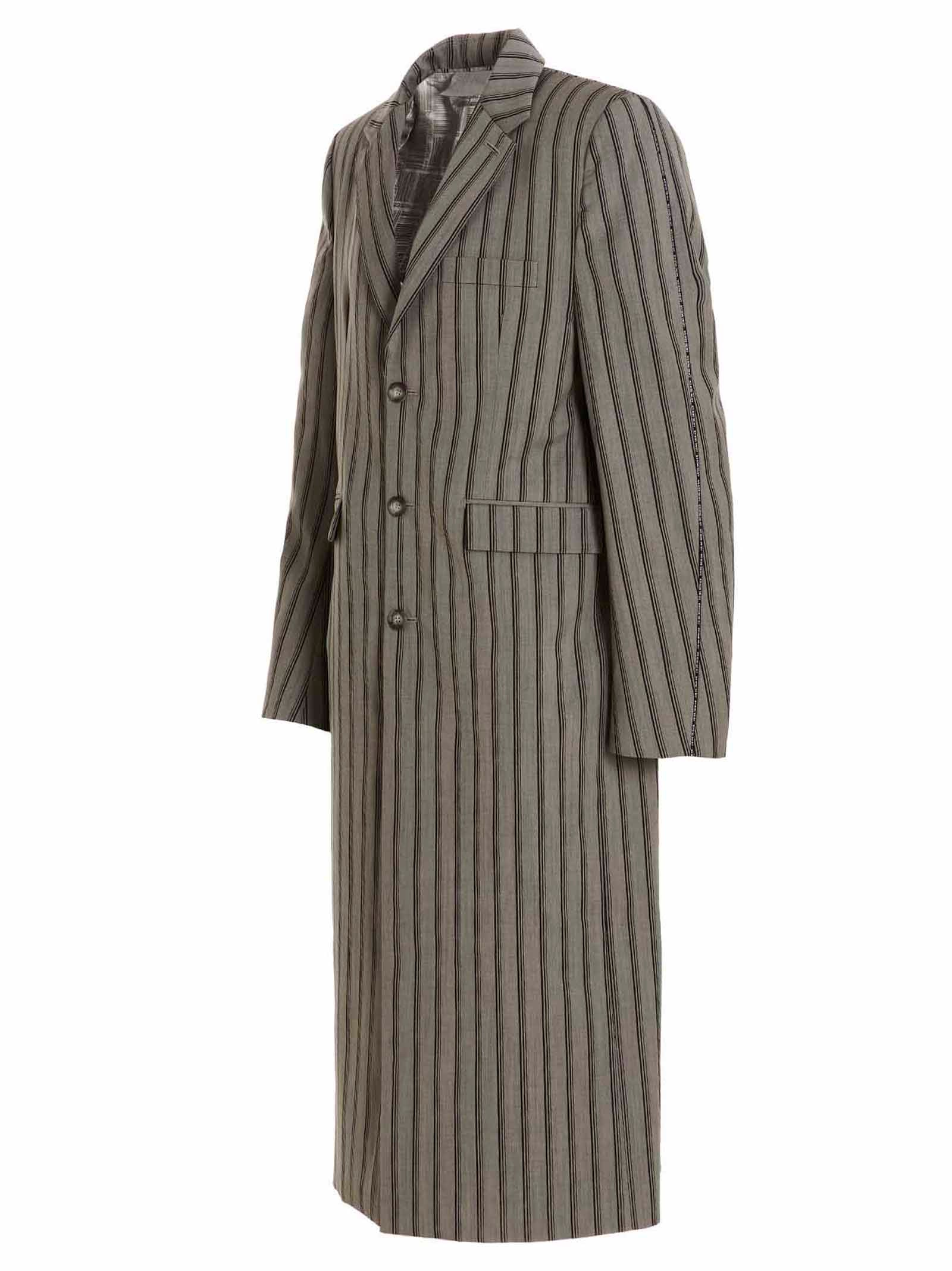 Vtmnts Striped Long Coat