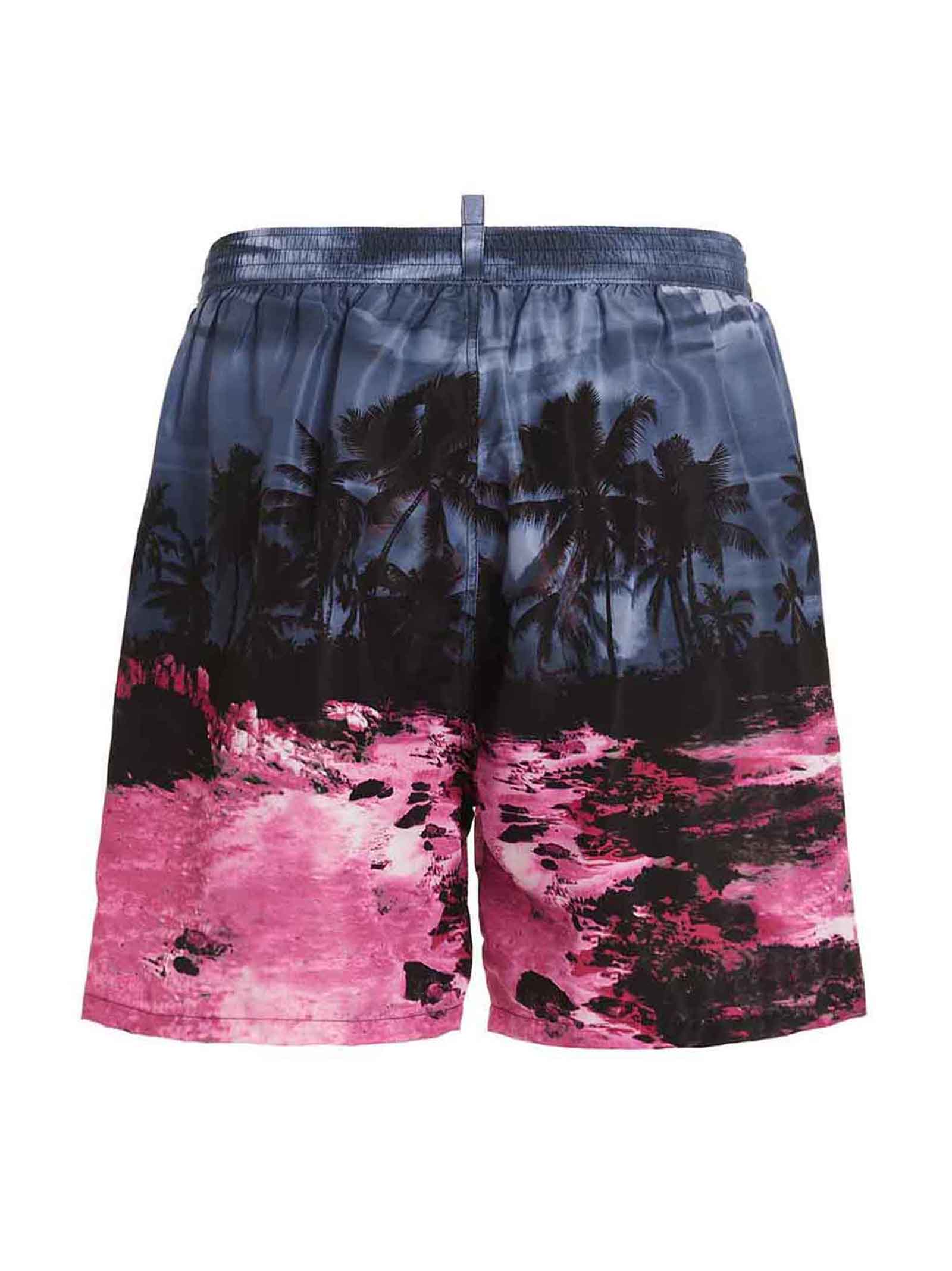 Dsquared2 Logo Print Swimming Trunks