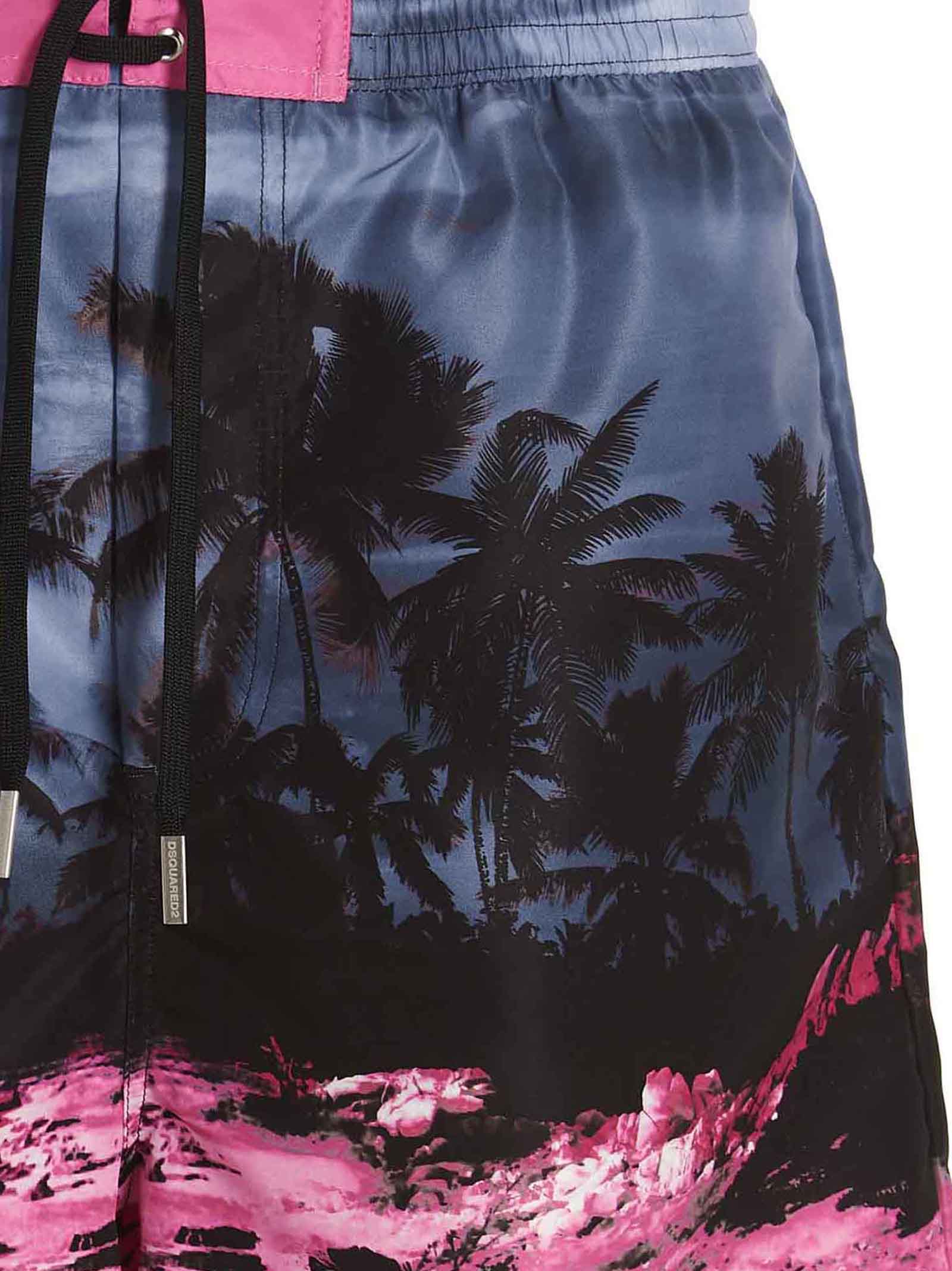 Dsquared2 Logo Print Swimming Trunks