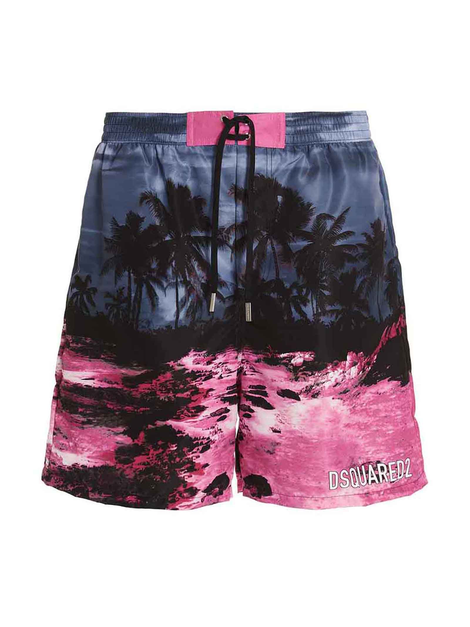 Dsquared2 Logo Print Swimming Trunks