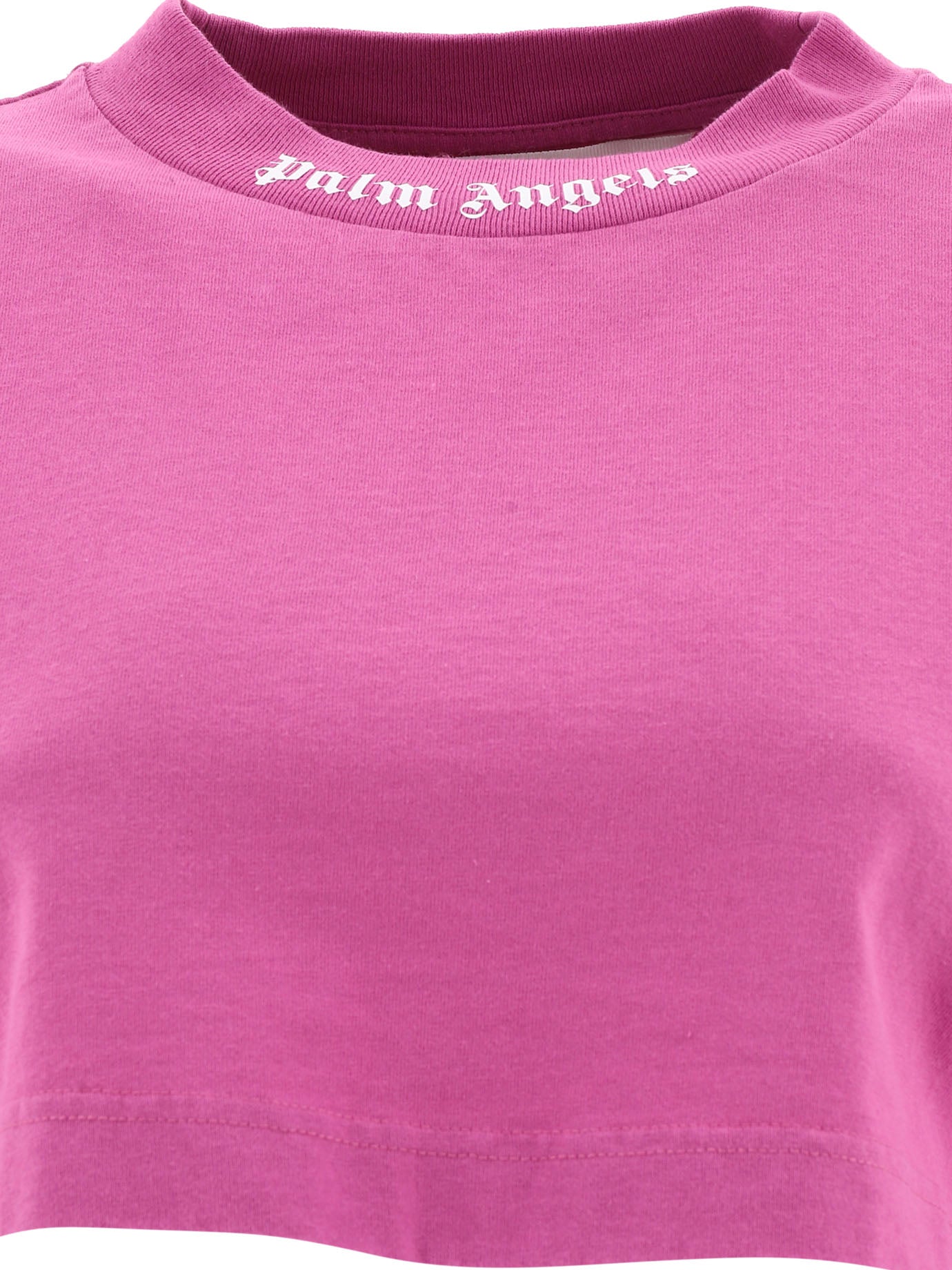 Palm Angels Classic Logo Cropped T-Shirt