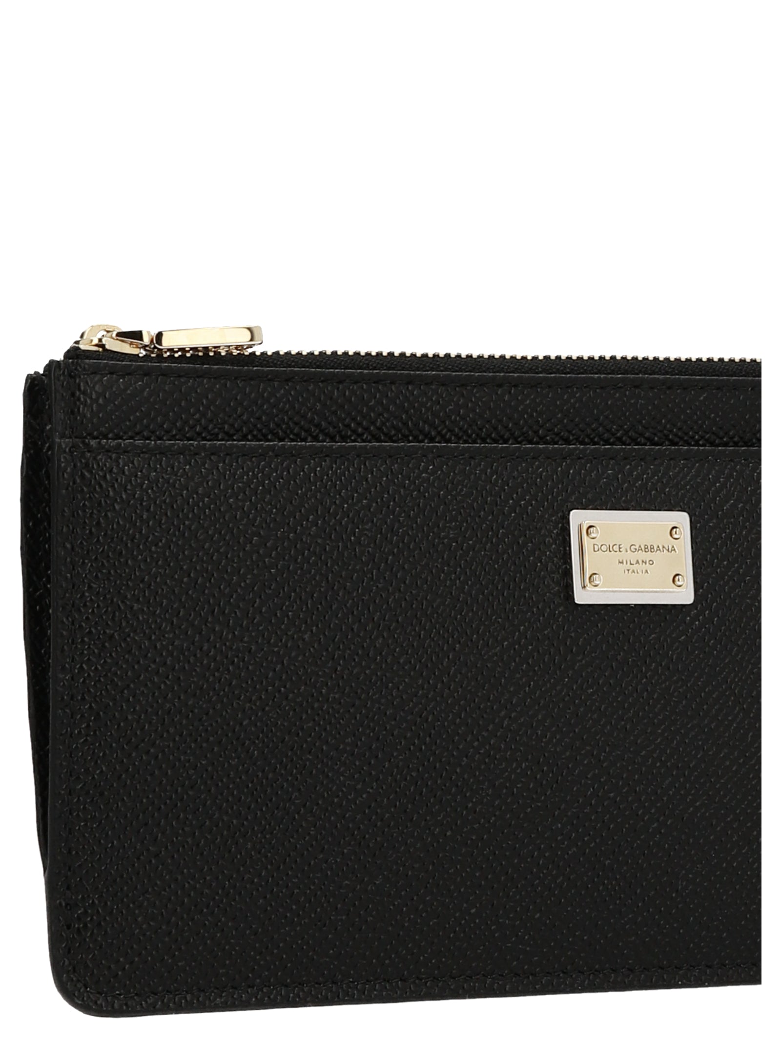 Dolce & Gabbana Dauphine Logo Leather Card Holder