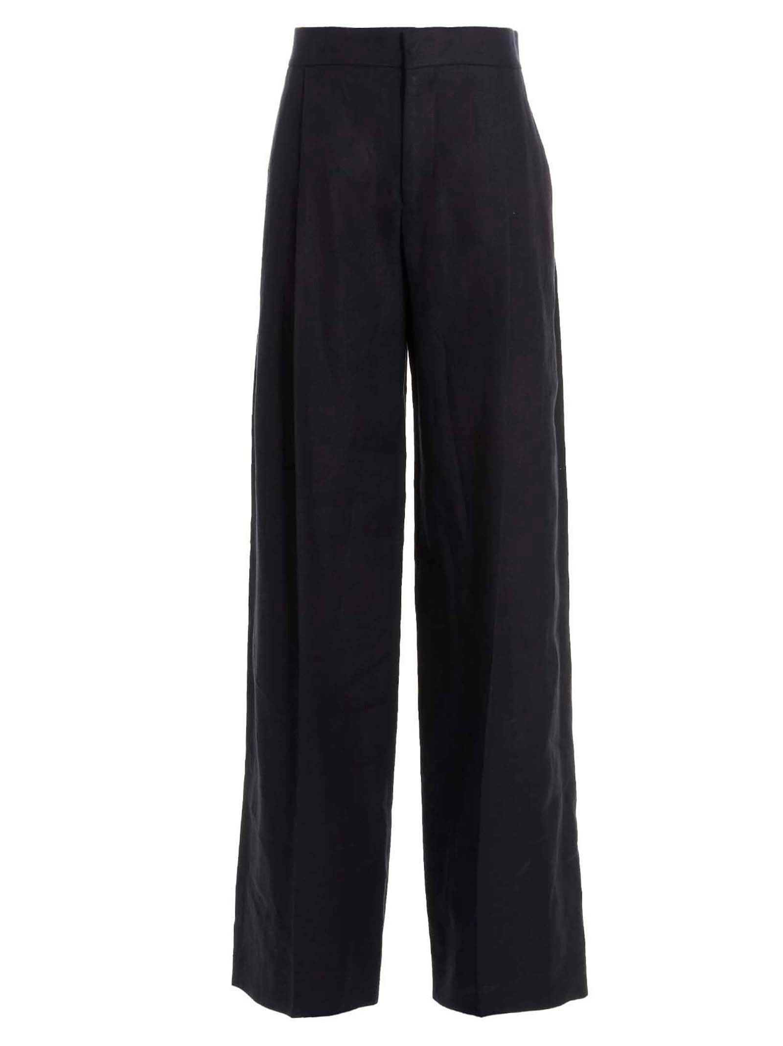 Chloé Linen Pants With Front Pleats