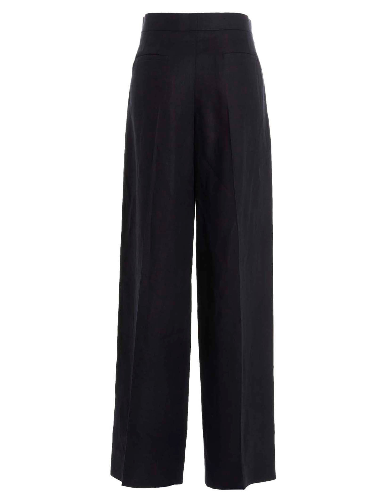 Chloé Linen Pants With Front Pleats