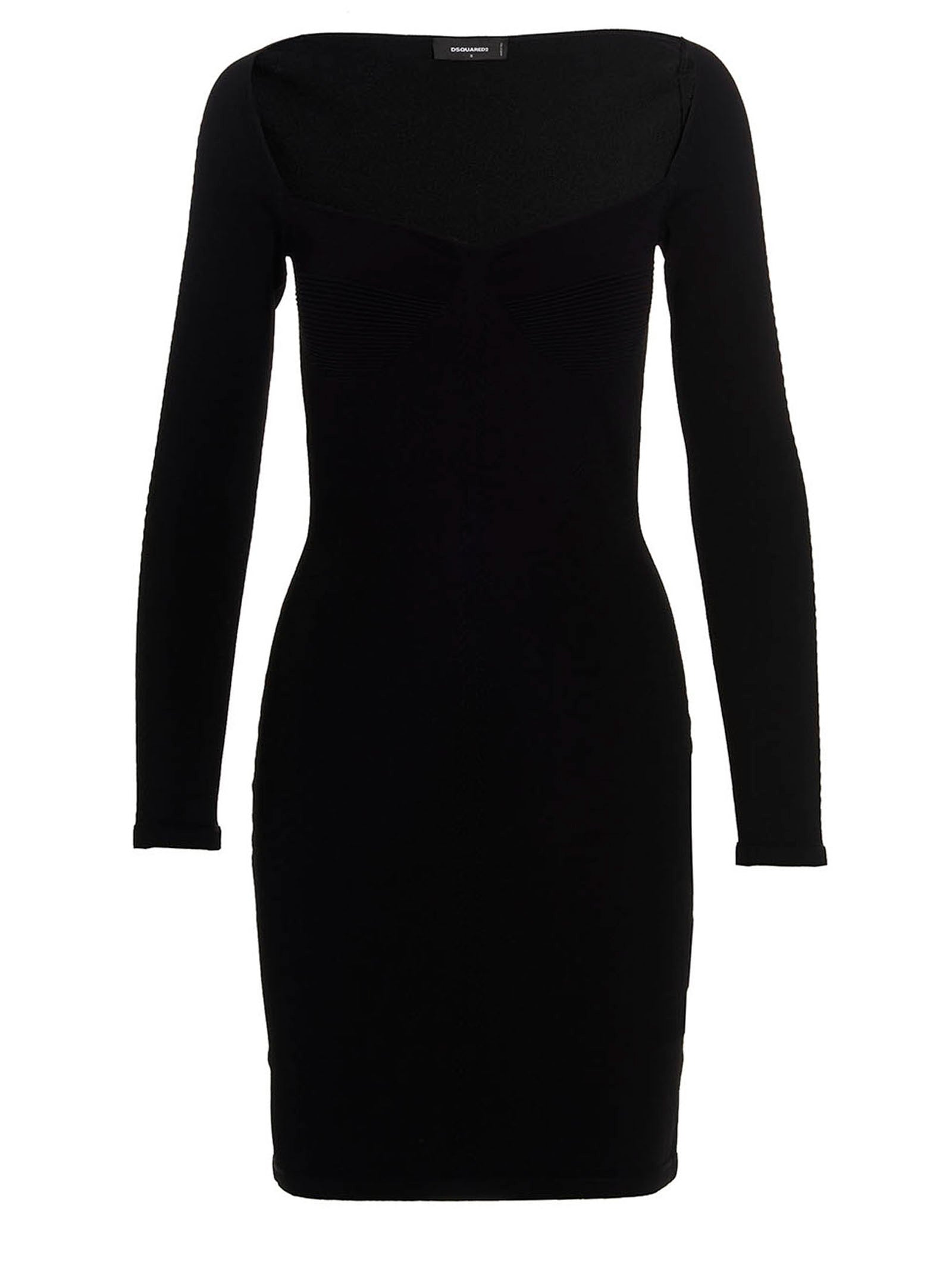 Dsquared2 Ribbed Viscose Dress