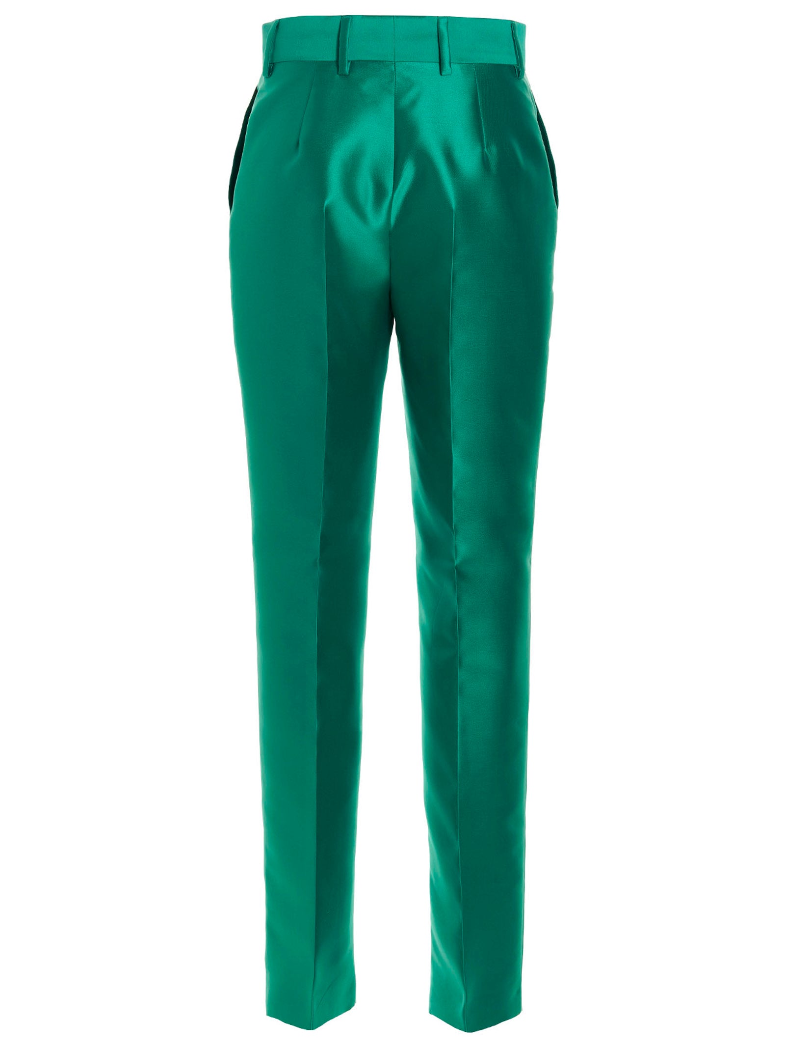 Alberta Ferretti Satin Pants