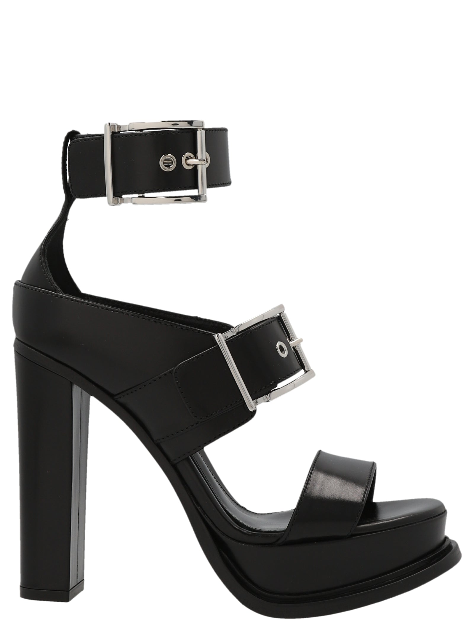 Alexander Mcqueen Straps Leather Sandals