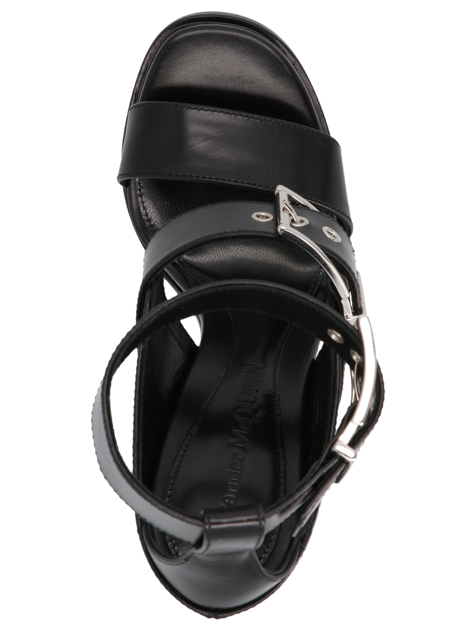 Alexander Mcqueen Straps Leather Sandals