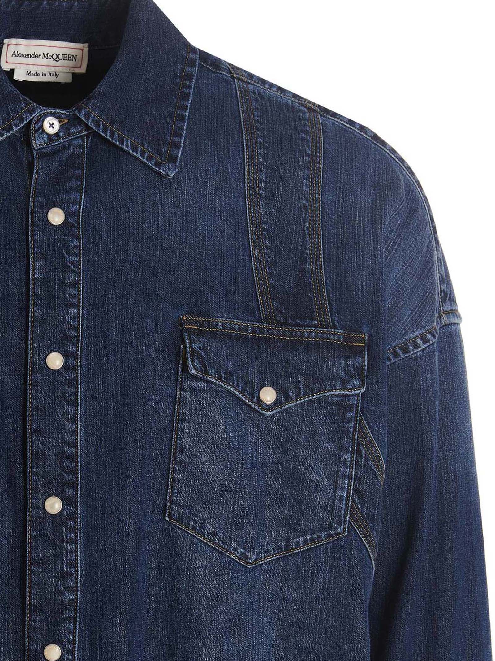 Alexander Mcqueen Camicia Denim