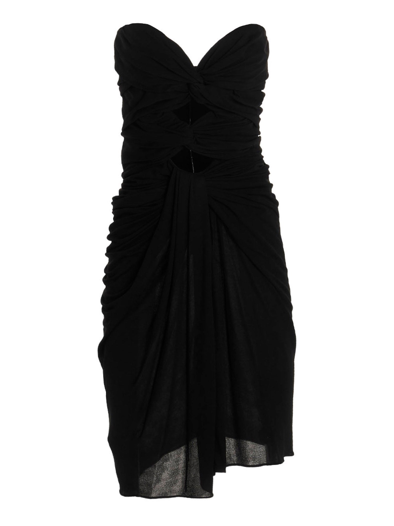 Saint Laurent Draped Cut Out Dress