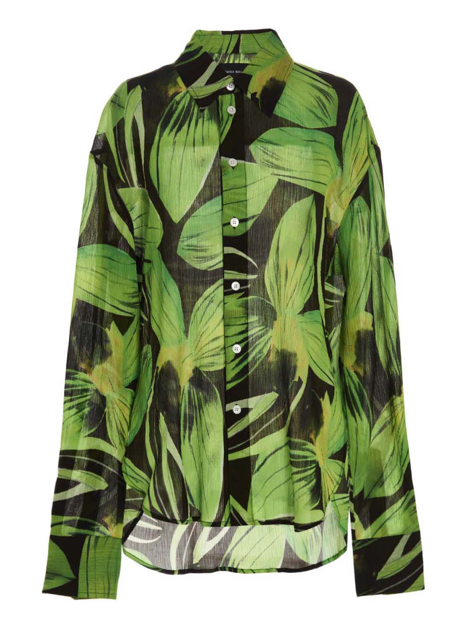 Louisa Ballou Oversize Shirt With A Print.