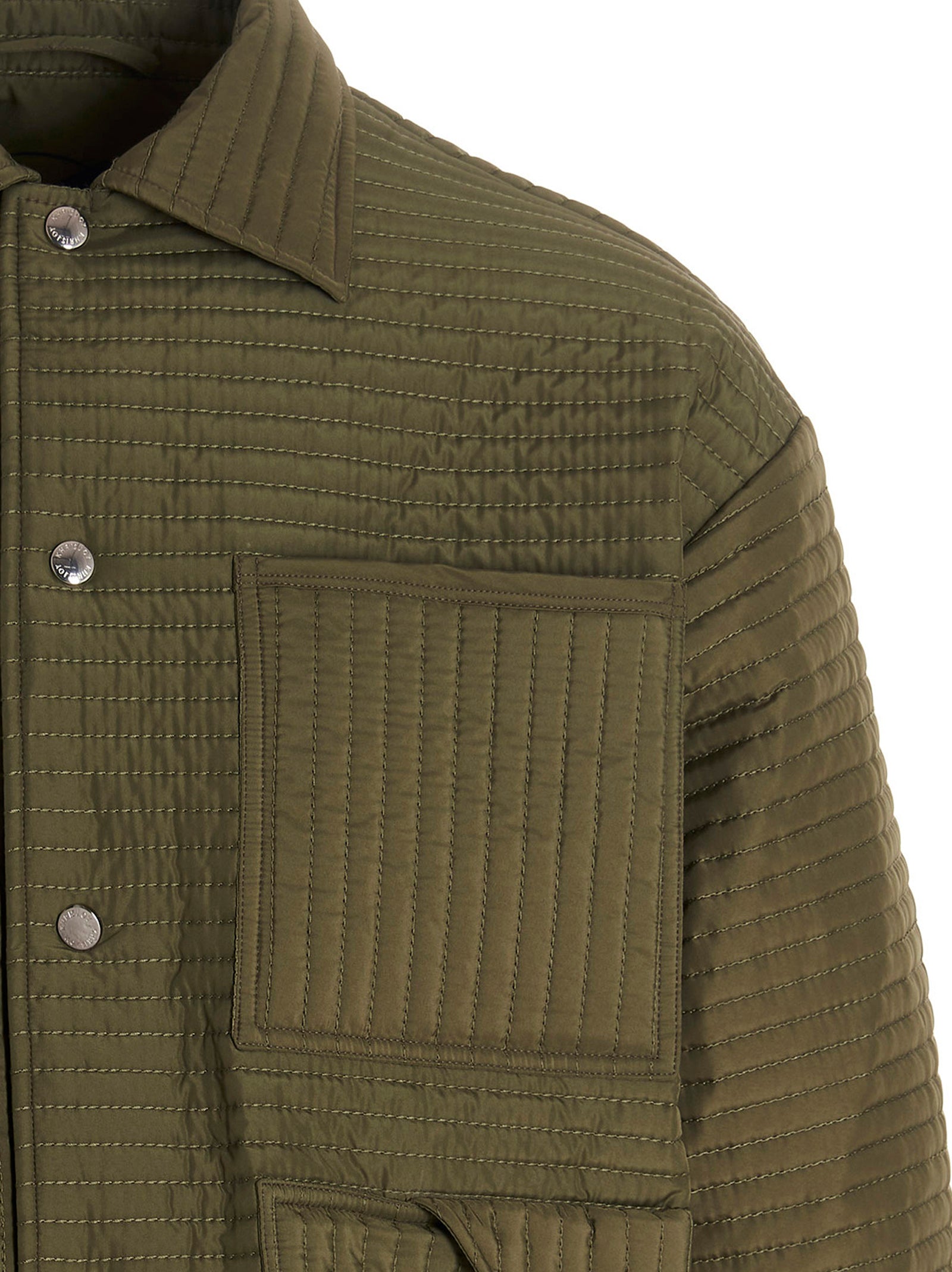 Khrisjoy 'Chore Quilted Stripes' Down Jacket