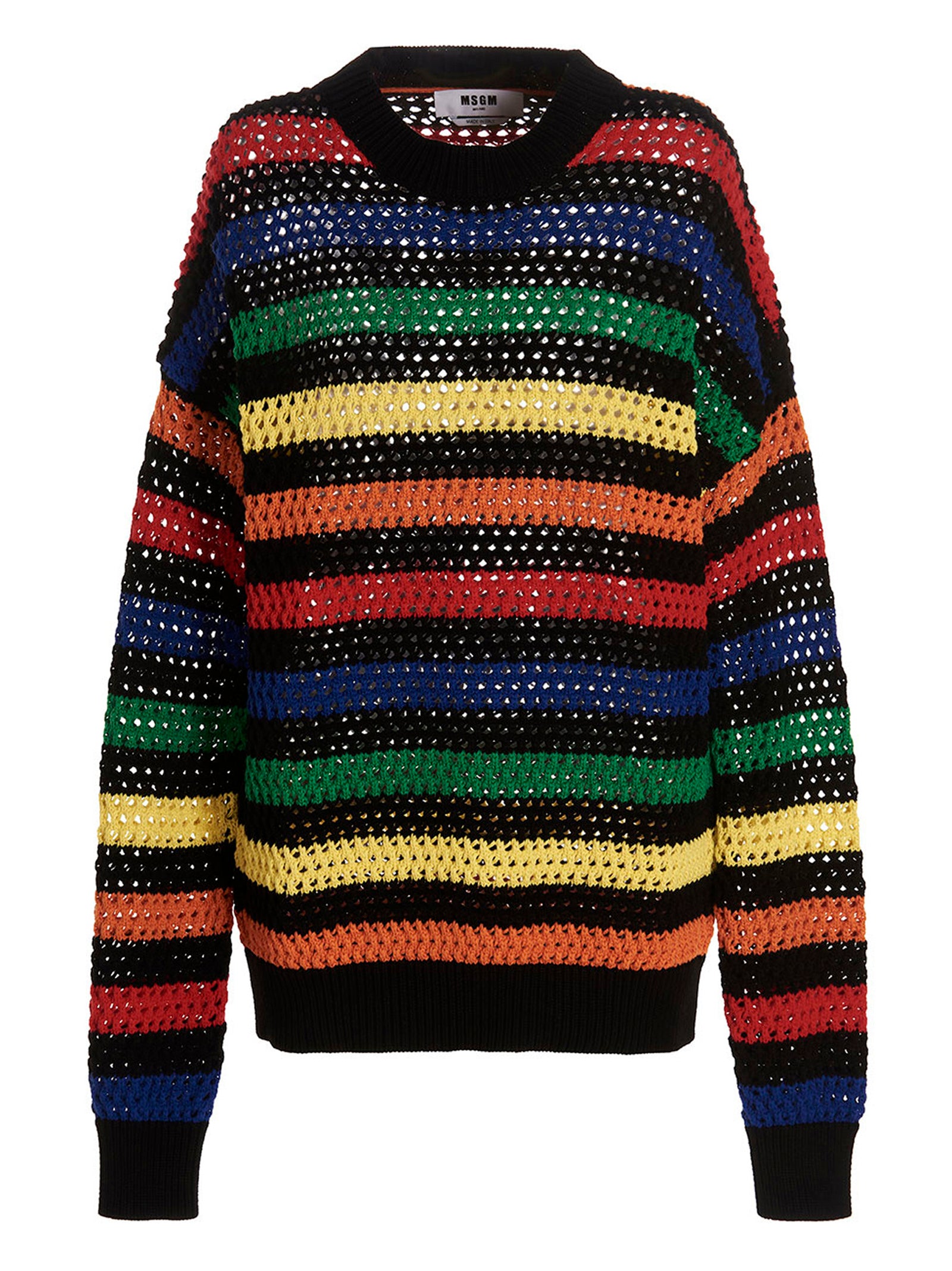 Msgm Multicolor Striped Sweater