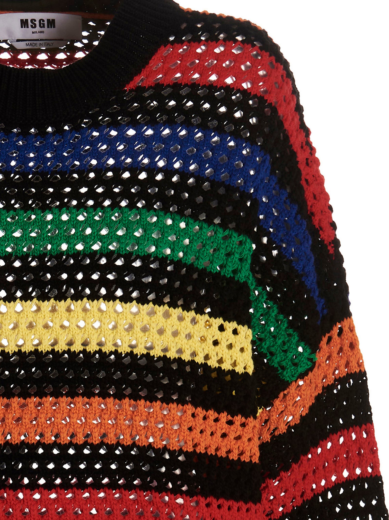 Msgm Multicolor Striped Sweater