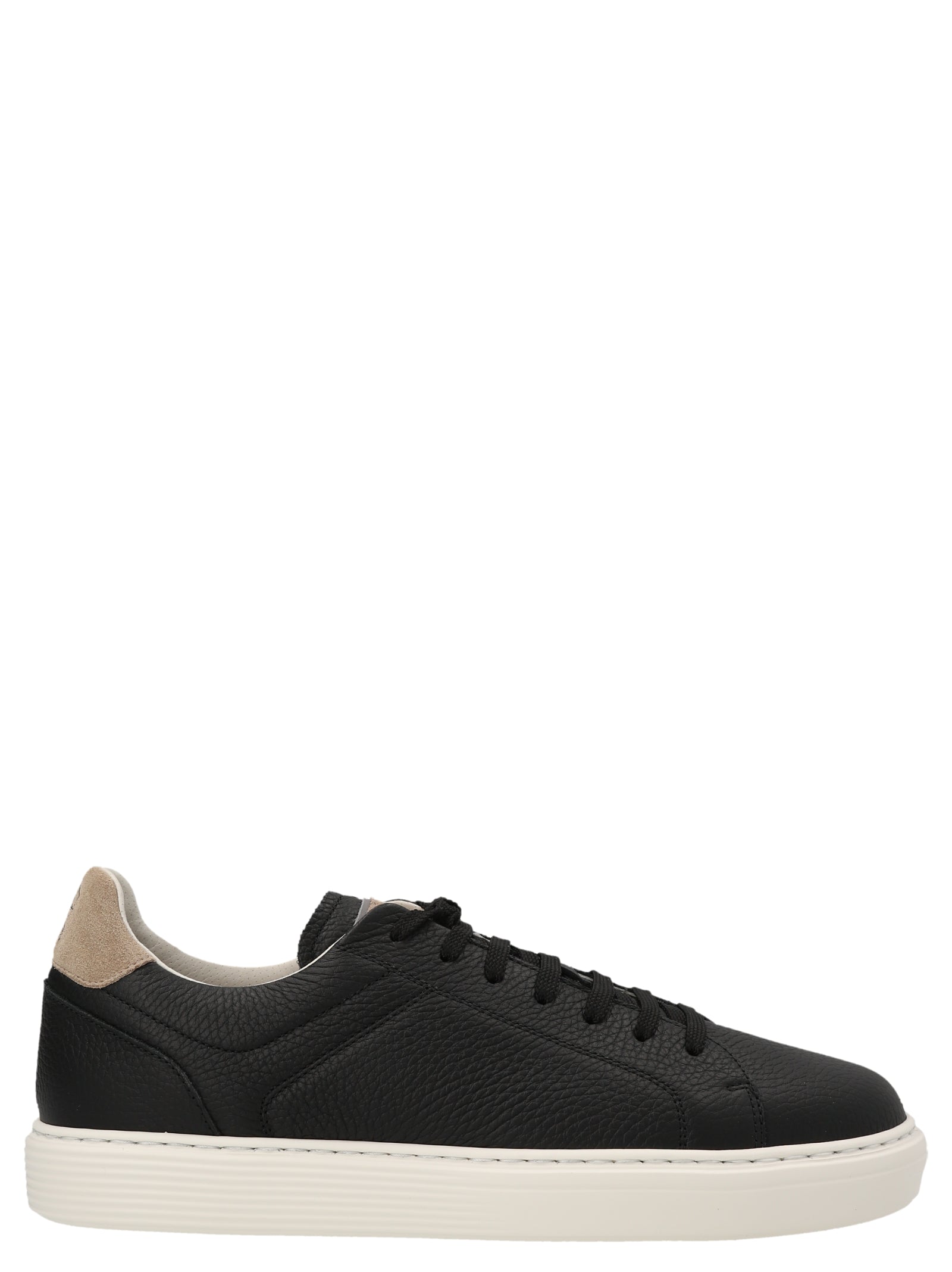 Brunello Cucinelli Logo Leather Sneakers