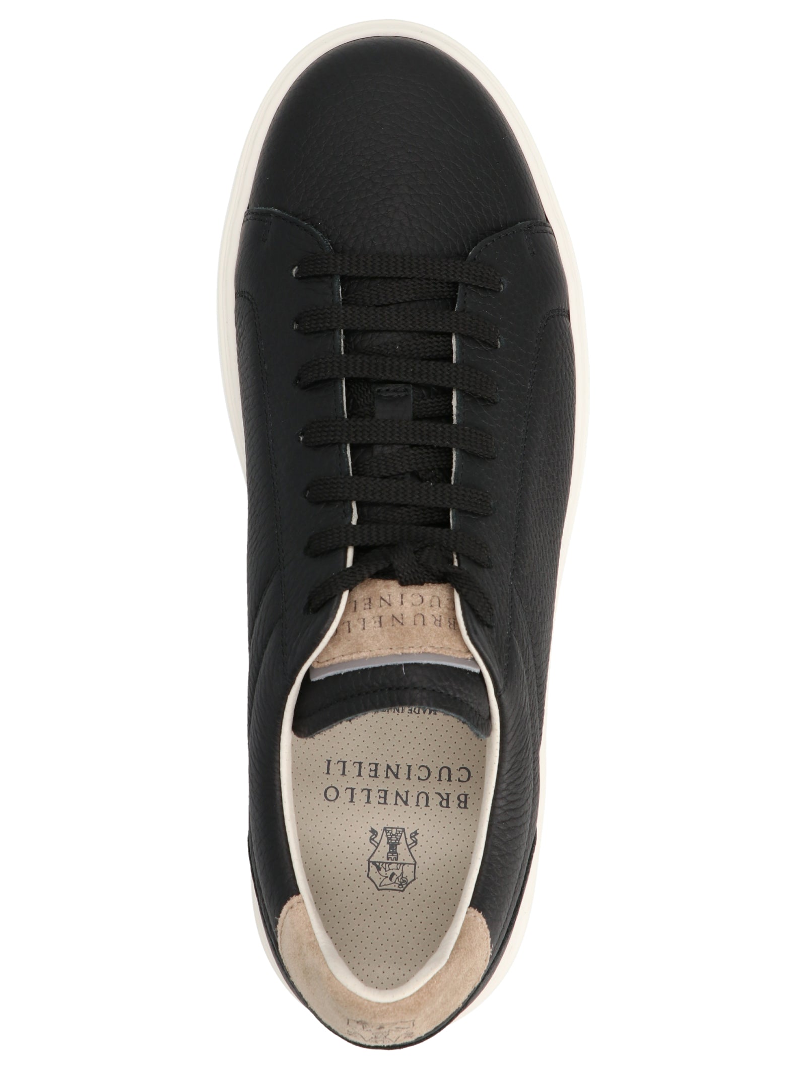 Brunello Cucinelli Logo Leather Sneakers