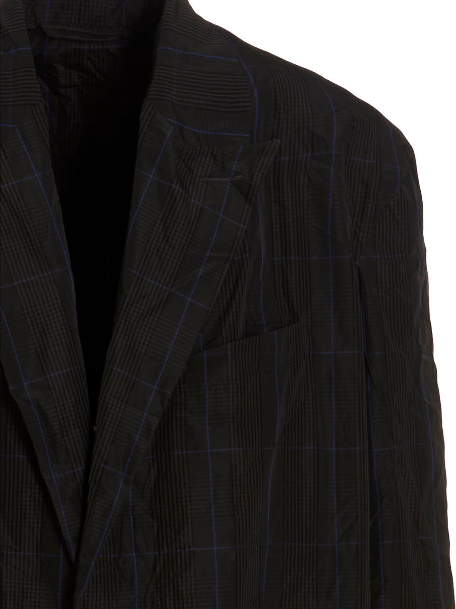 Balenciaga Check Packable Coat