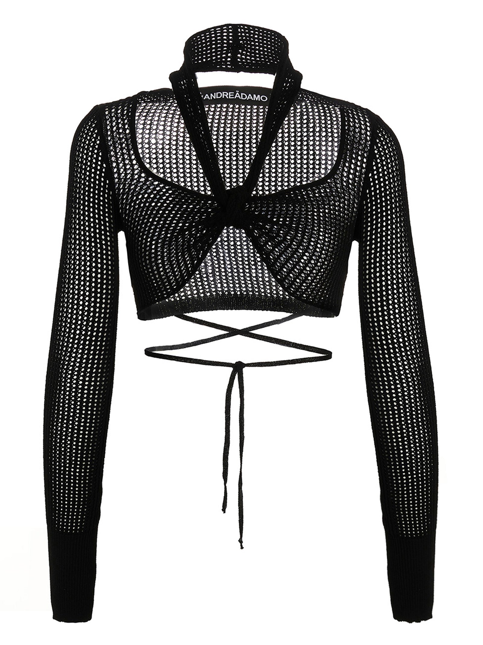 Andreādamo	 Openwork Cropped Top