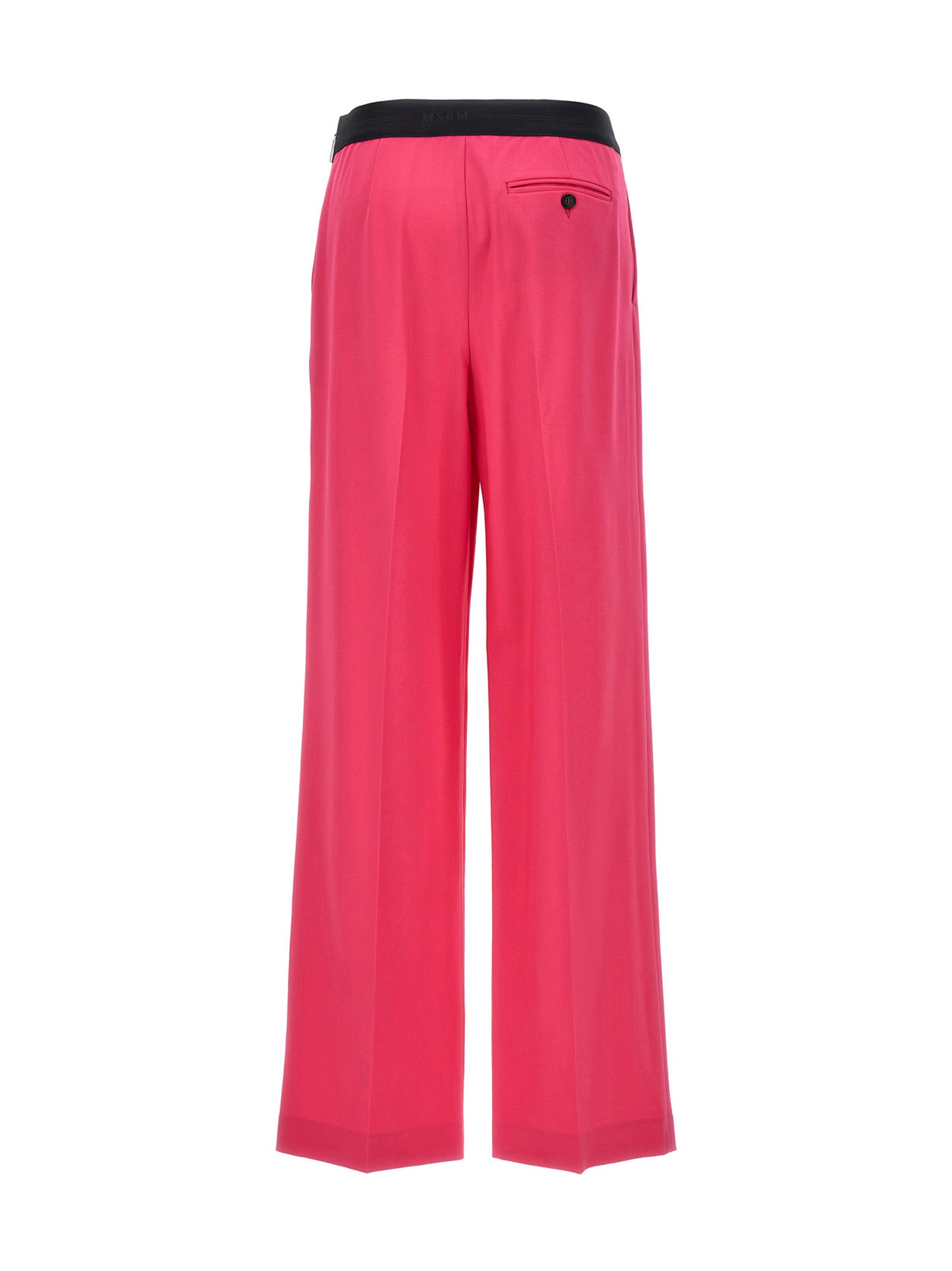 Msgm Pants With Front Pleats