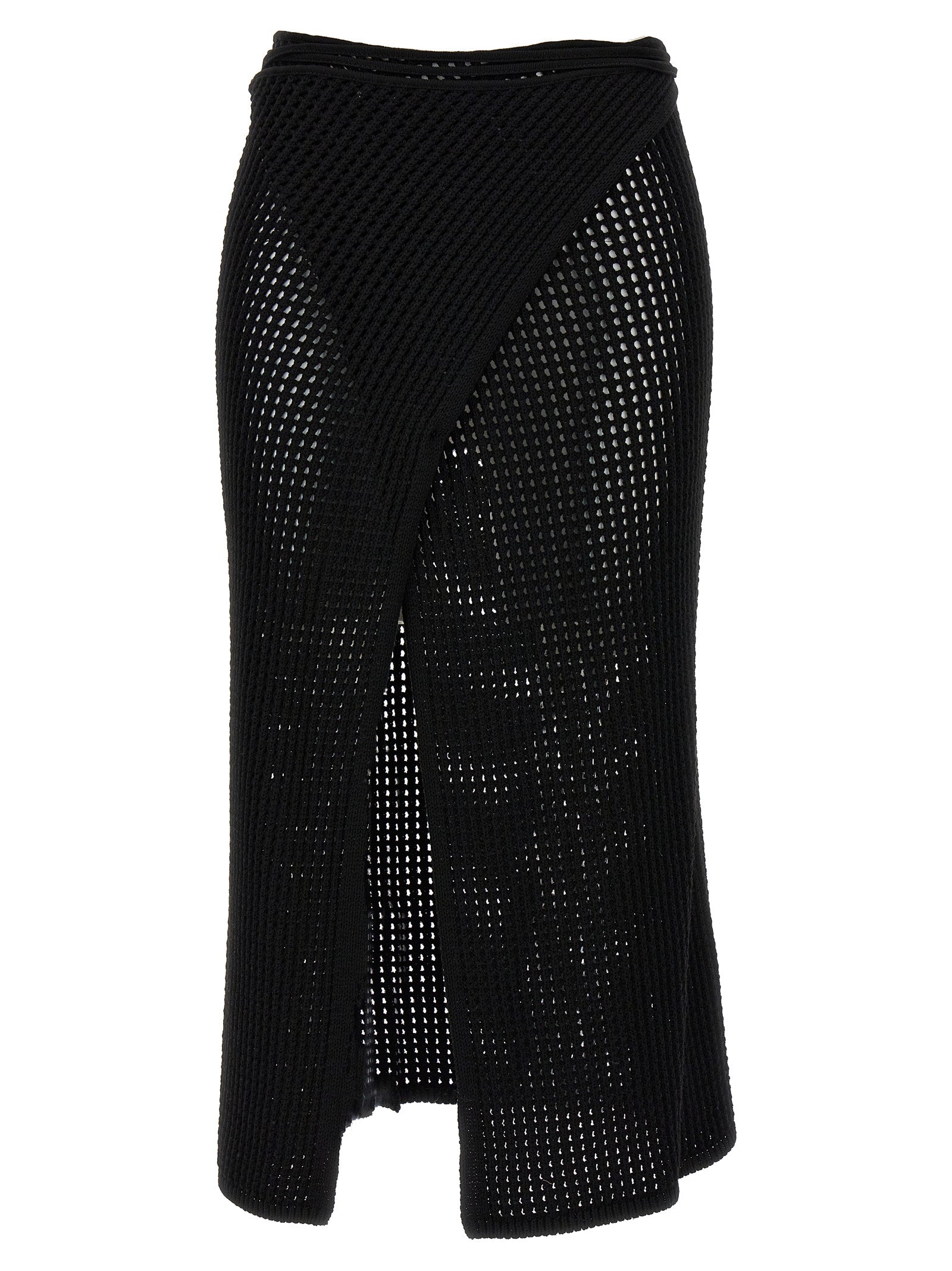 Andreādamo	 'Fishnet Knit Midi Wrap’ Skirt