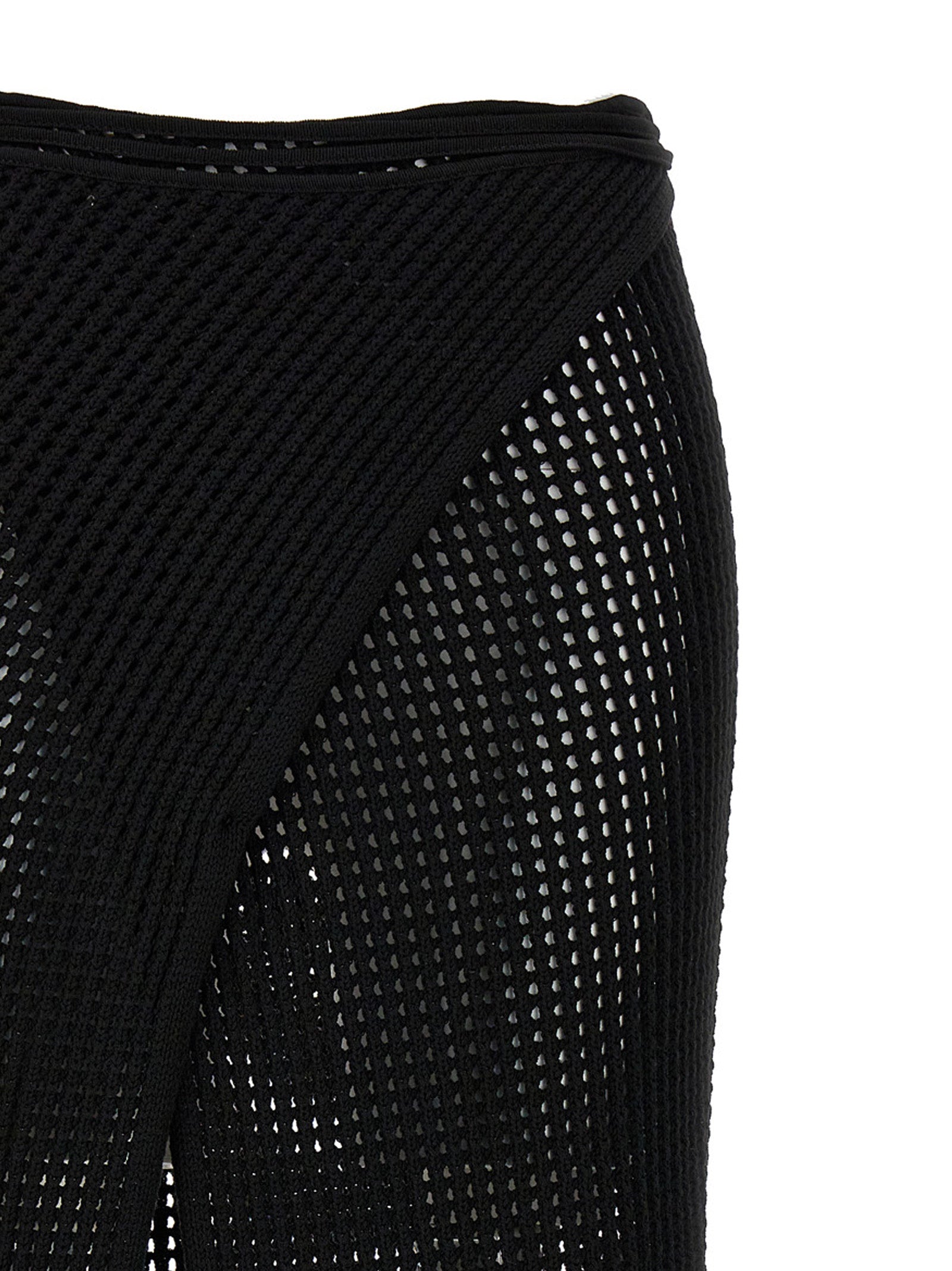 Andreādamo	 'Fishnet Knit Midi Wrap’ Skirt