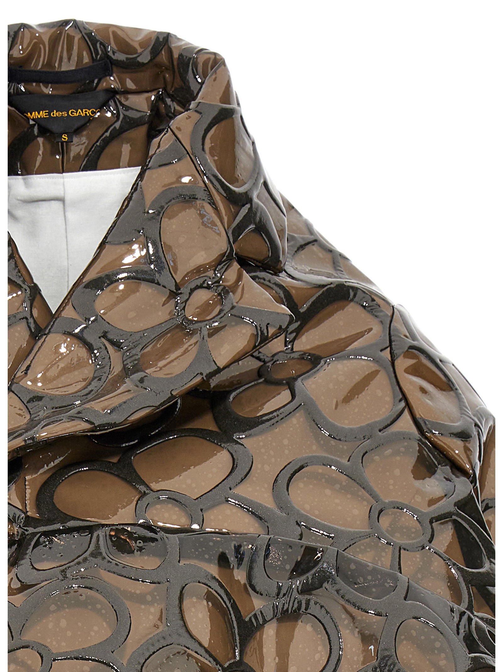 Comme Des Garçons Floral Pvc Cropped Jacket Comme Des Garçons Floral Pvc Cropped Jacket