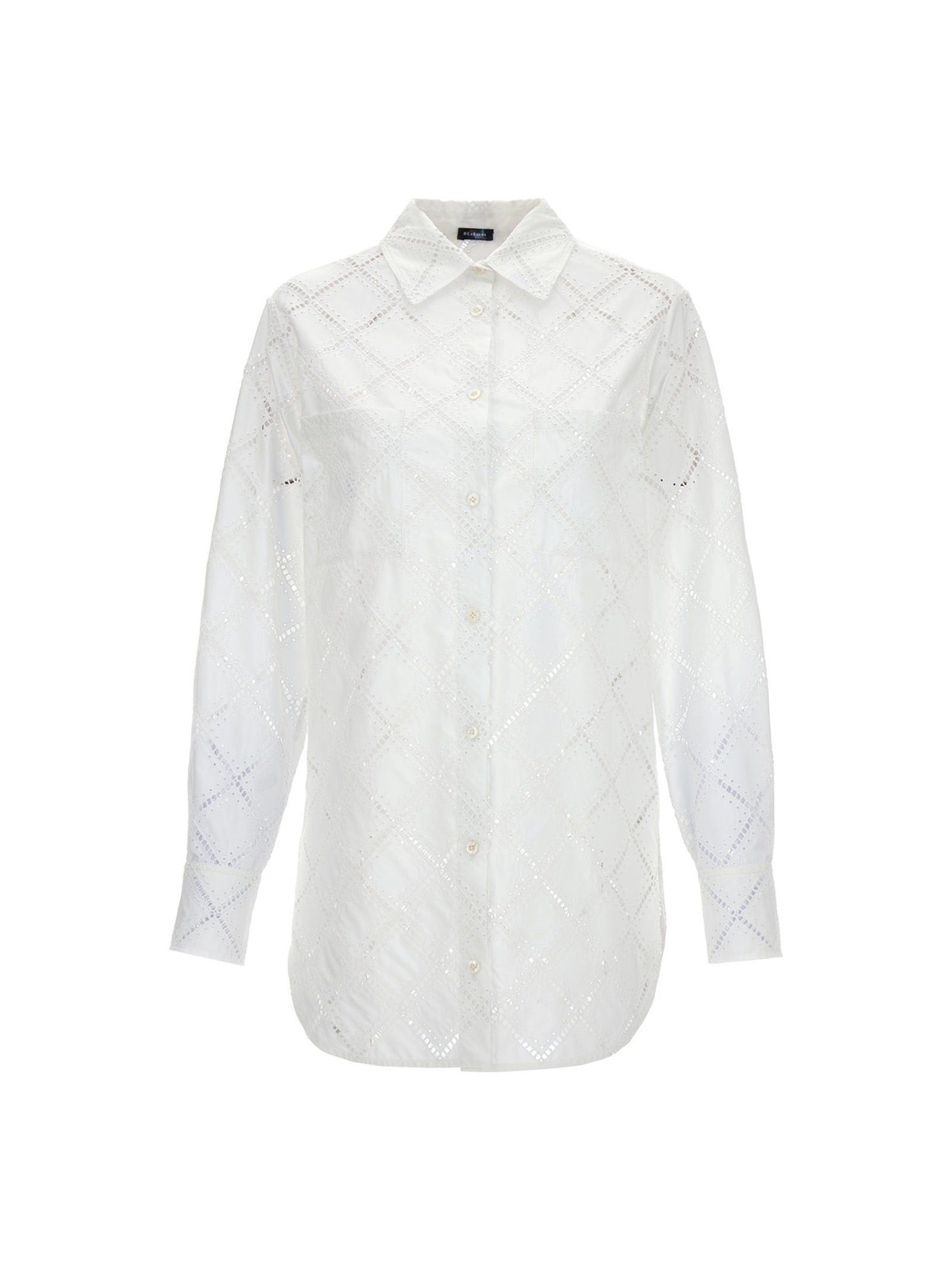 Kiton Camicia Cotone Traforato