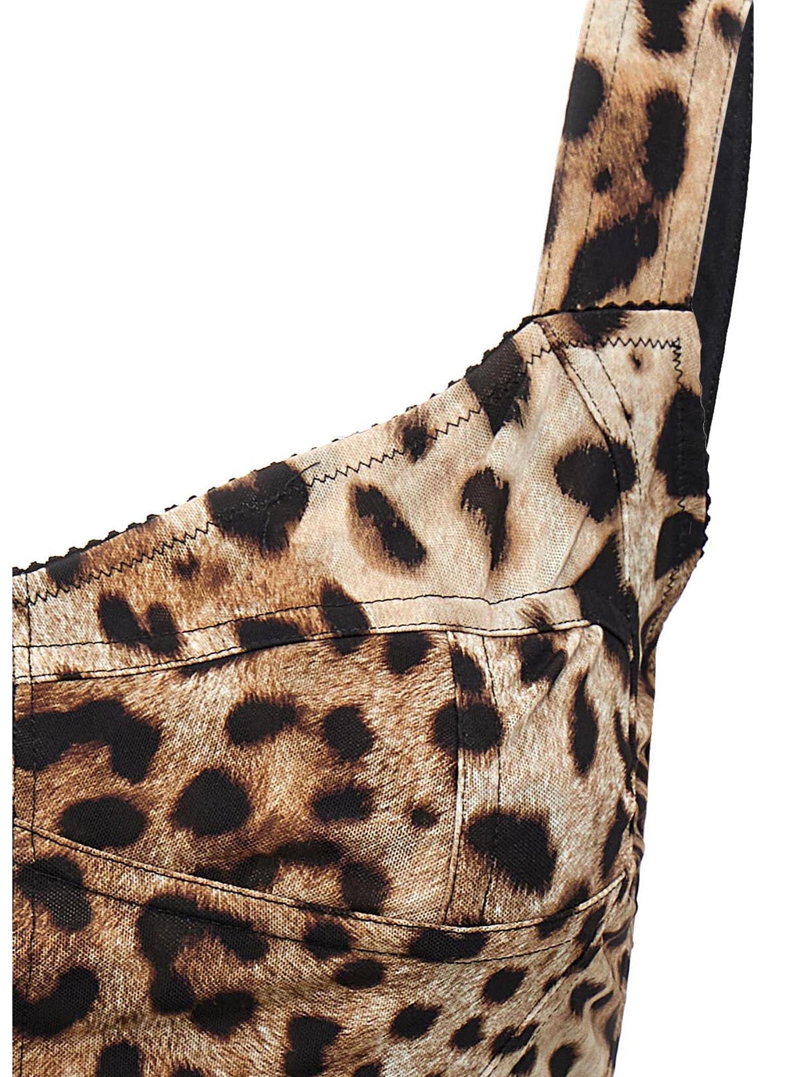 Dolce & Gabbana 'Leopardo' Bustier Top