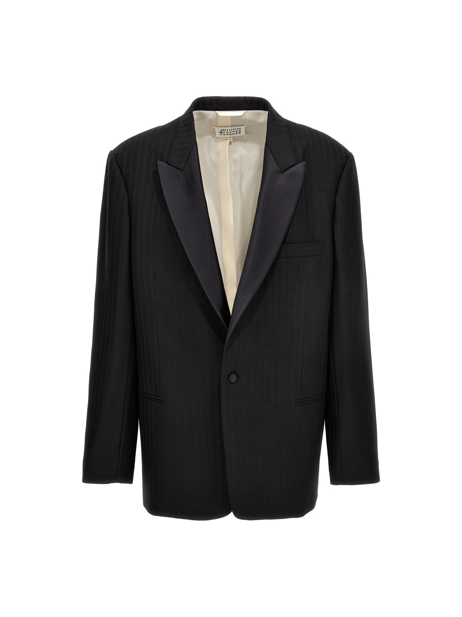 Maison Margiela Striped Single Breast Blazer Jacket