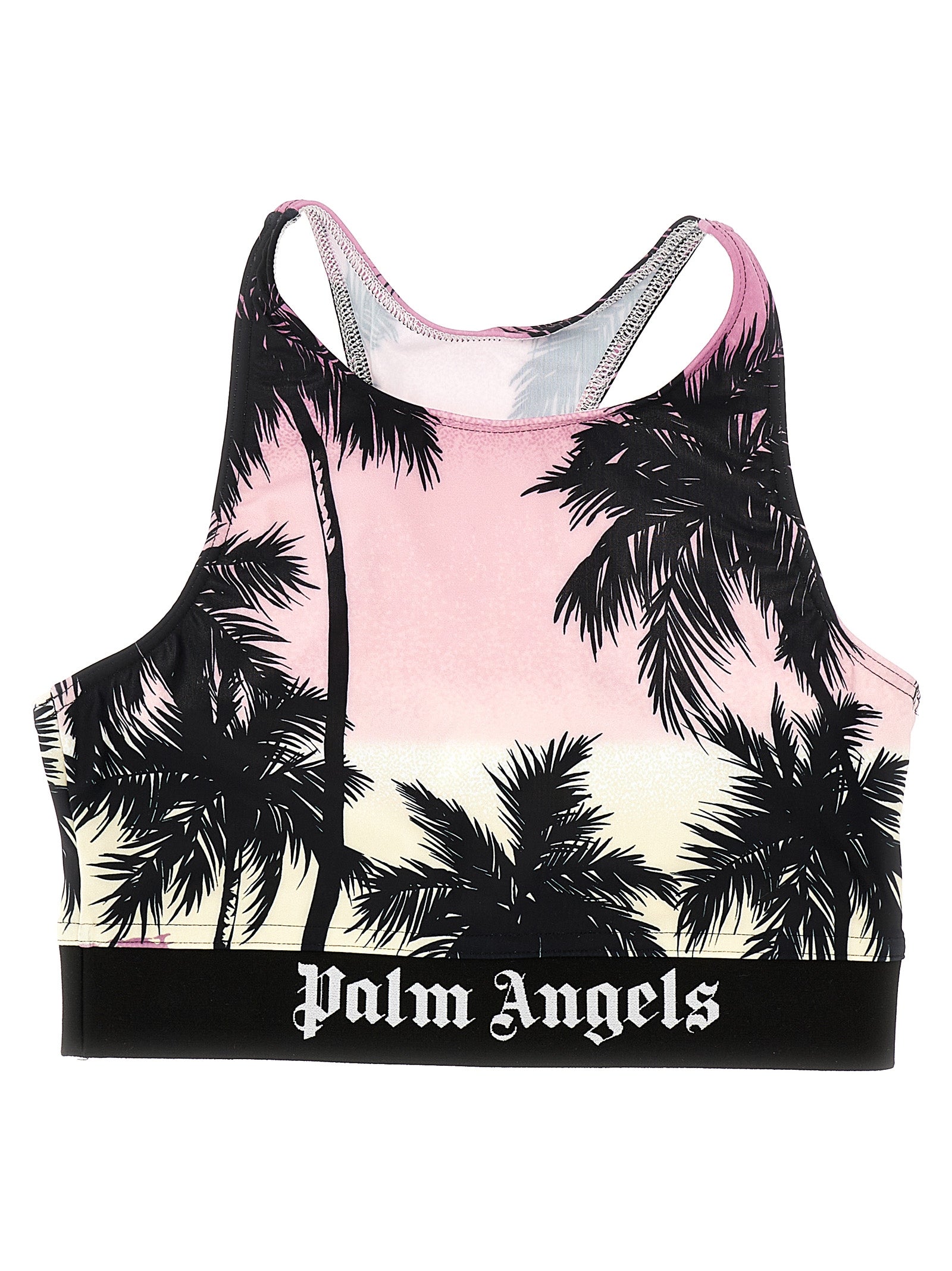 Palm Angels 'Pink Sunset Logo' Sporty Top'