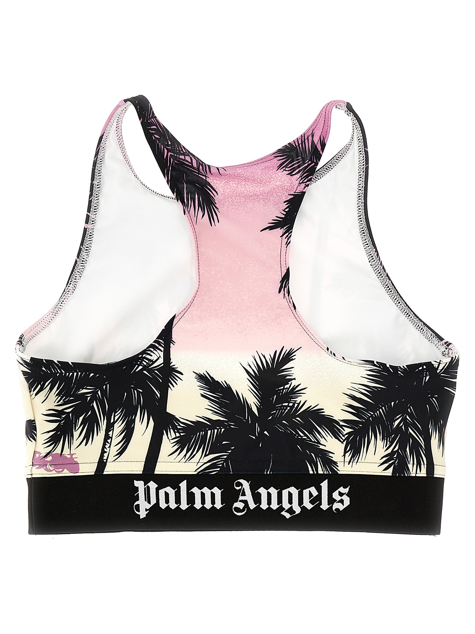 Palm Angels 'Pink Sunset Logo' Sporty Top'