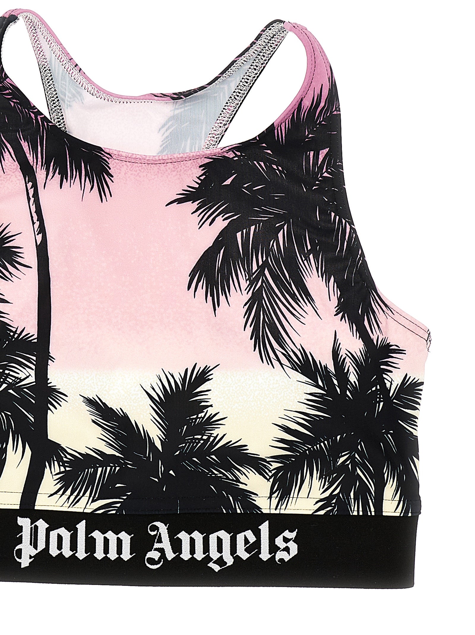 Palm Angels 'Pink Sunset Logo' Sporty Top'