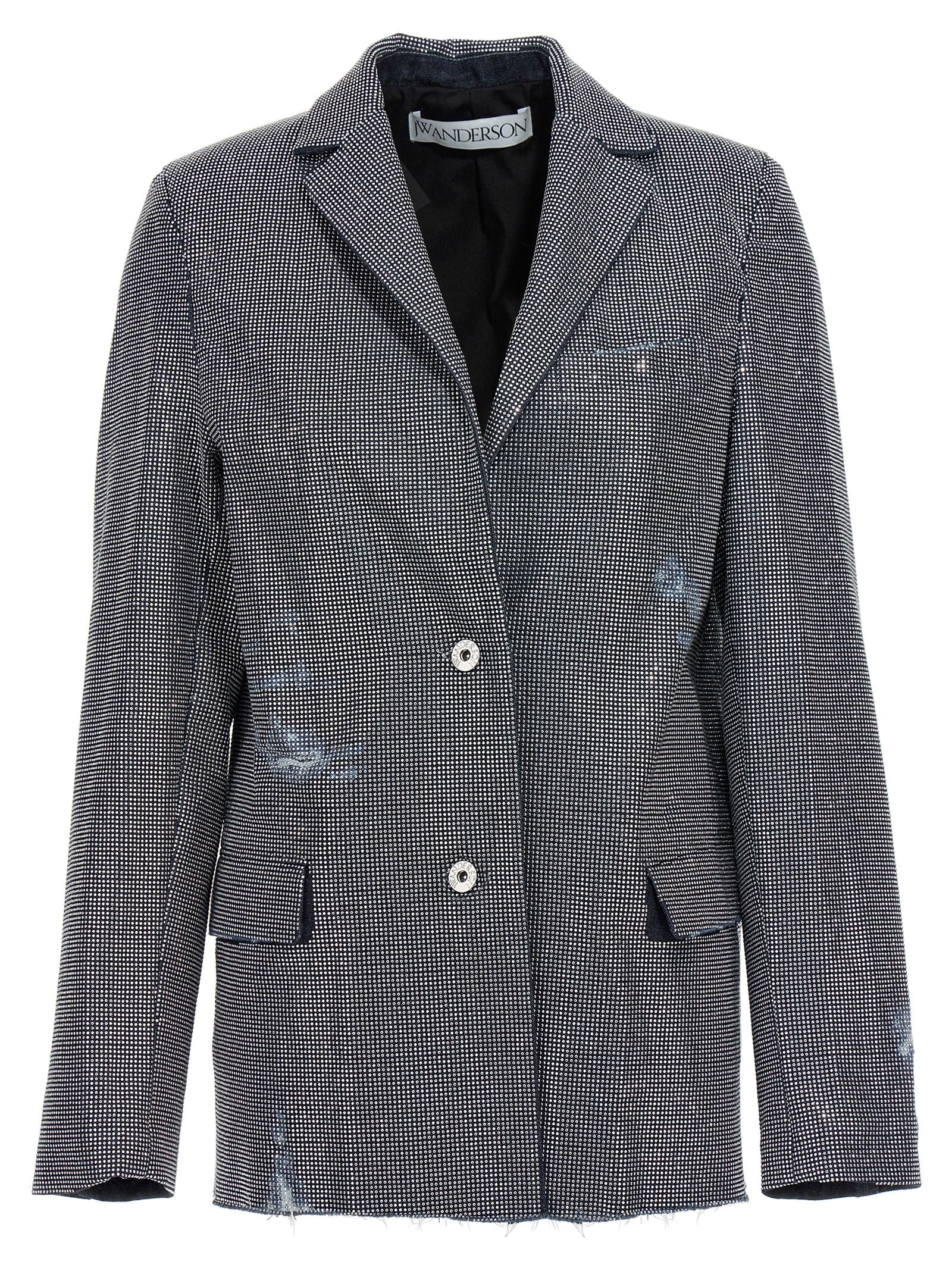 J.W.Anderson Used Sequin Denim Blazer Jacket