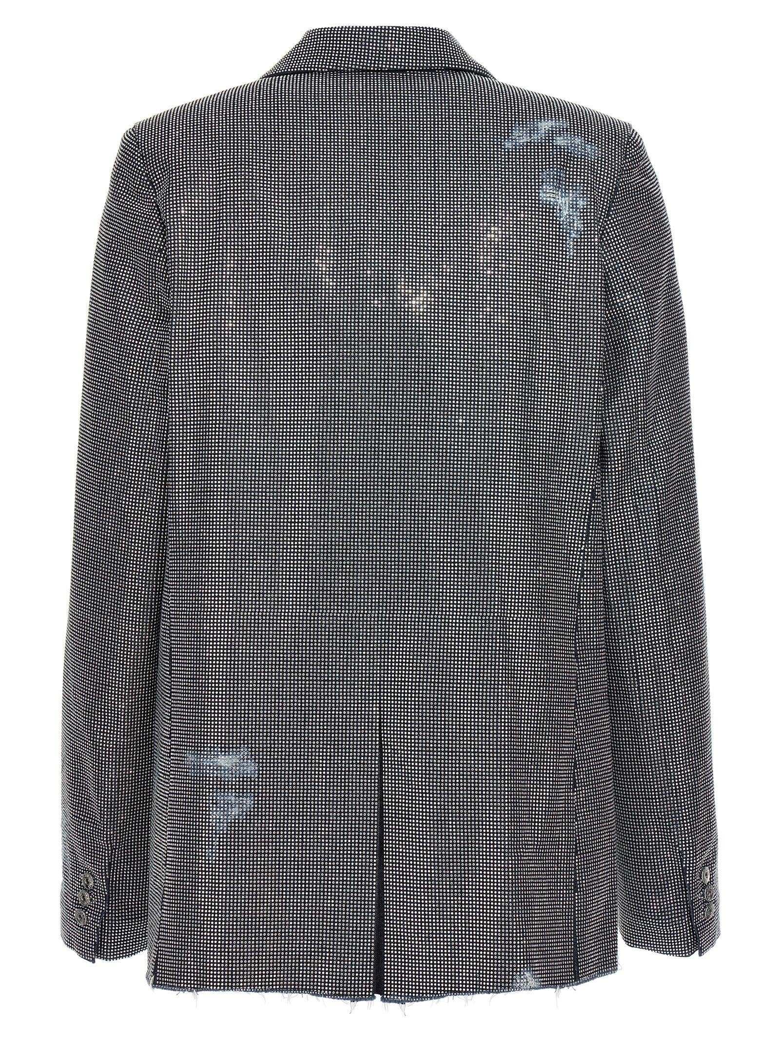 J.W.Anderson Used Sequin Denim Blazer Jacket