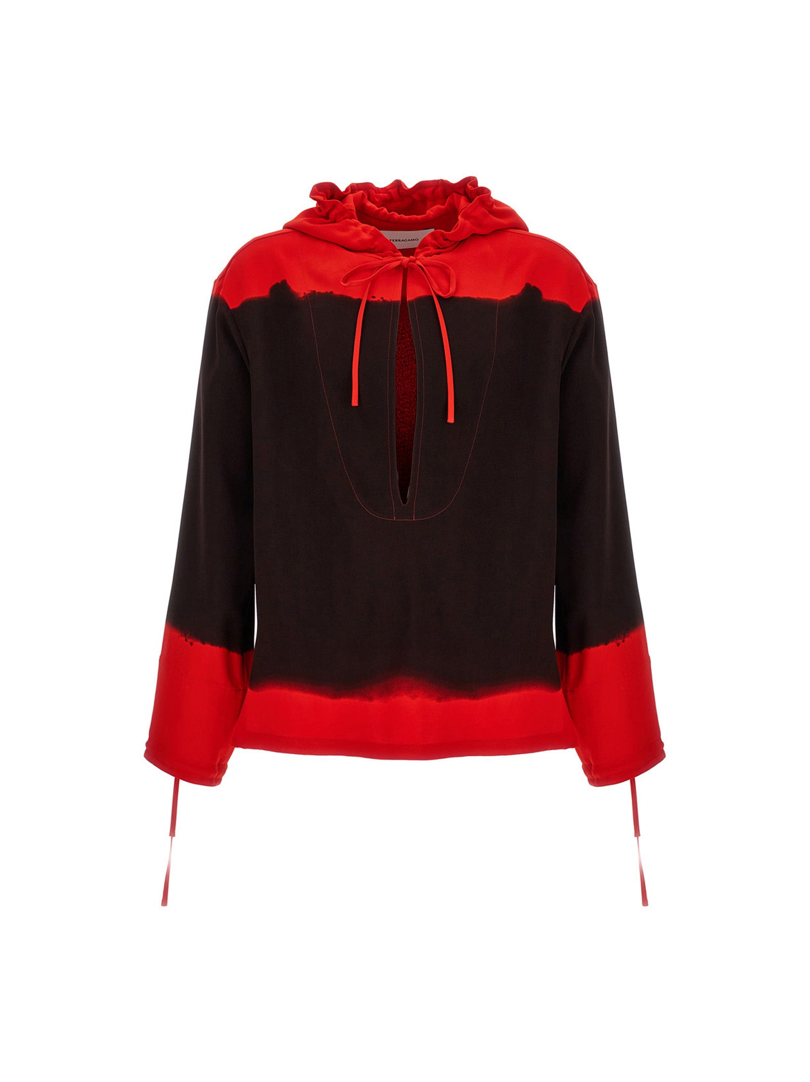 Ferragamo Hooded Blouse Fell Off