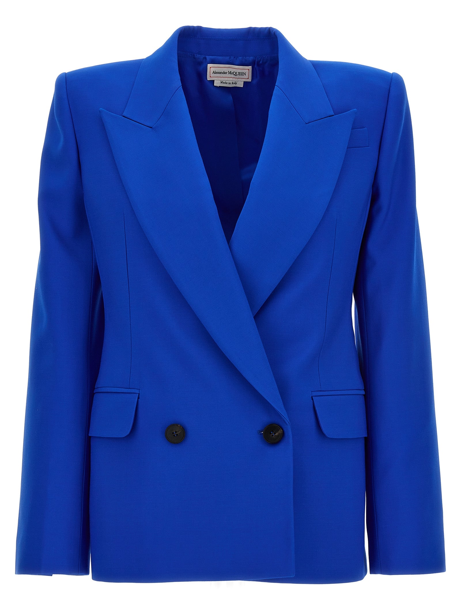 Alexander Mcqueen Double Breast Wool Blazer Jacket