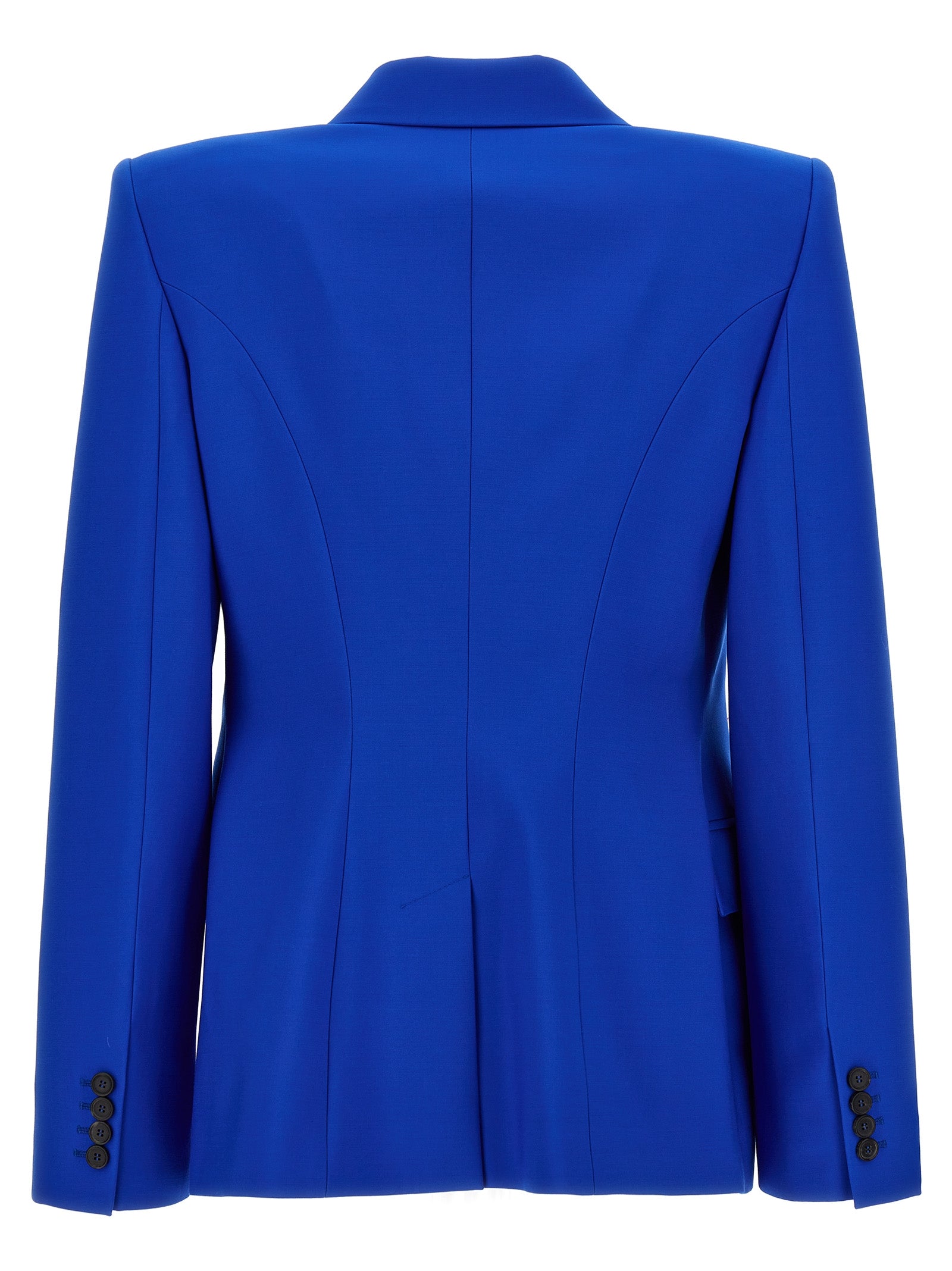 Alexander Mcqueen Double Breast Wool Blazer Jacket