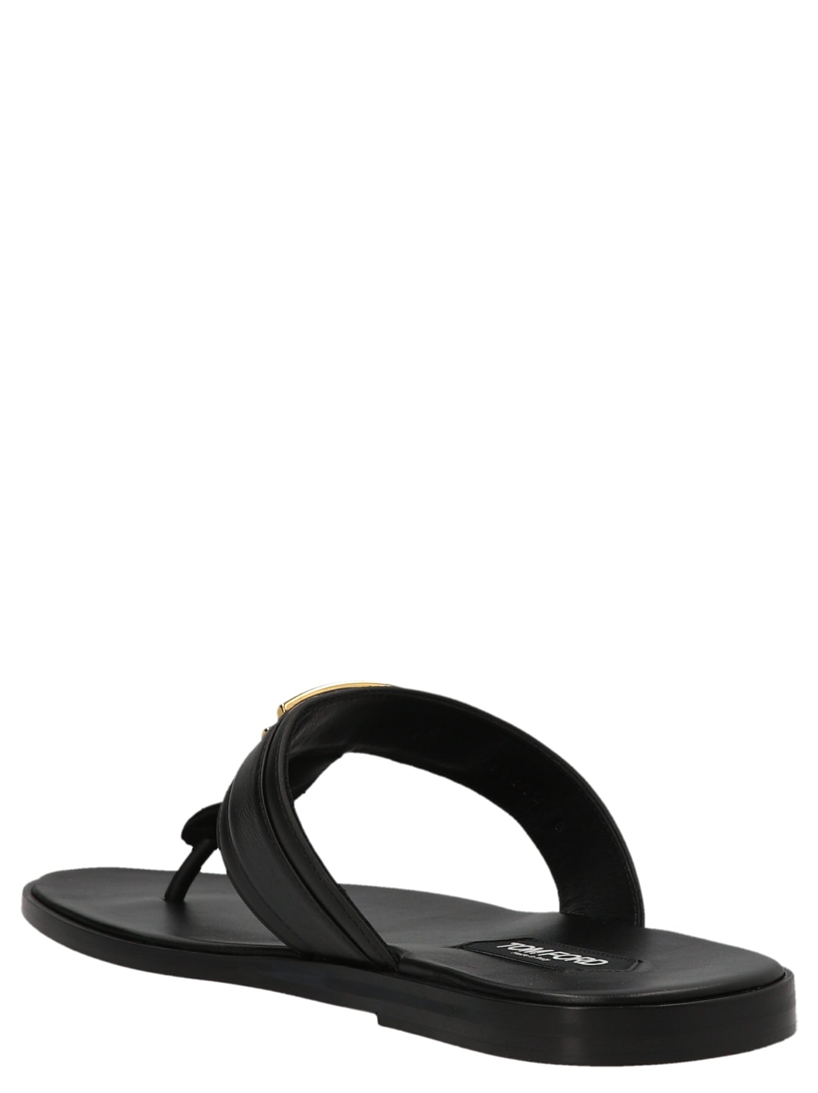 Tom Ford Logo Thong Sandals