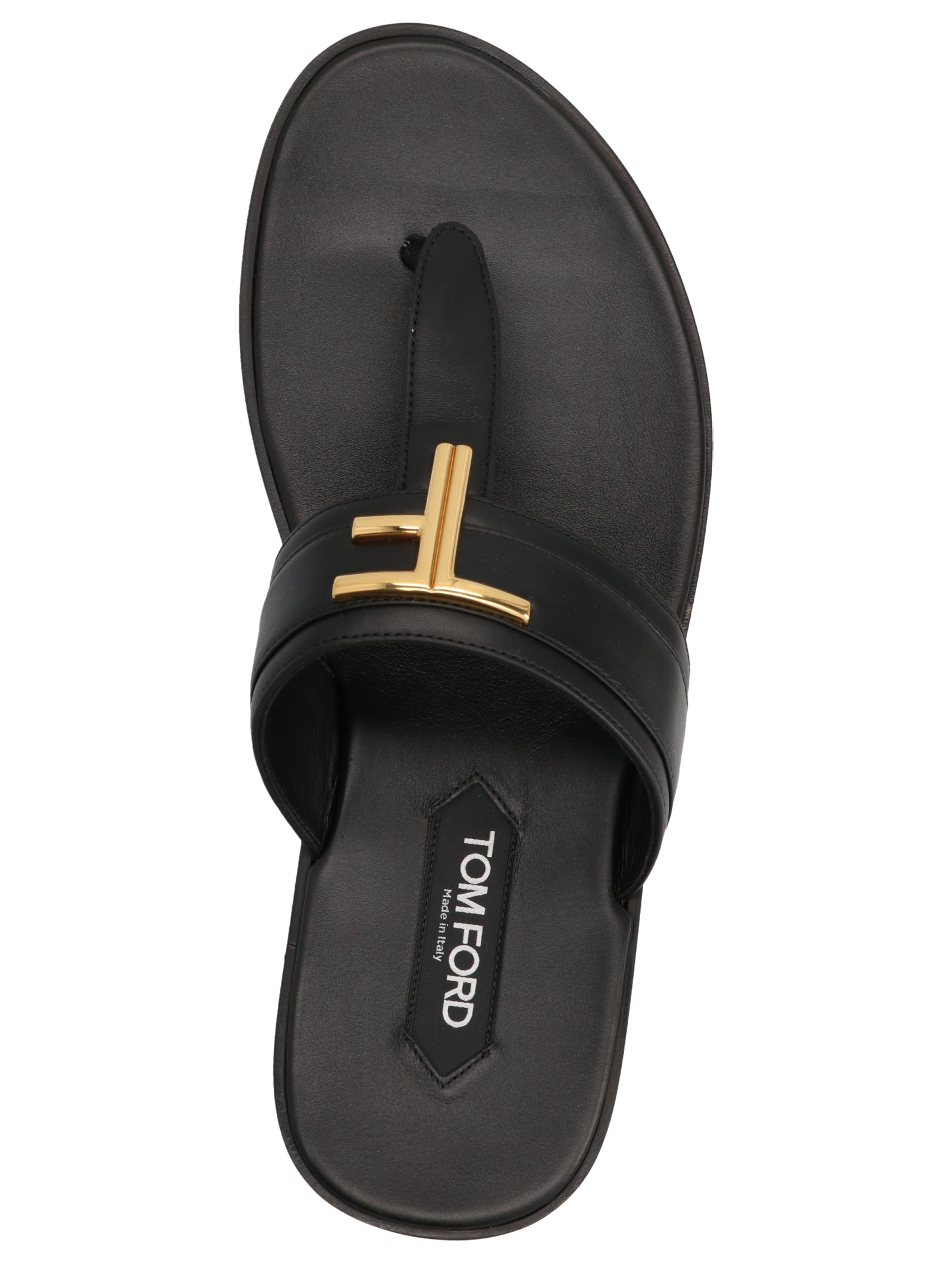 Tom Ford Logo Thong Sandals