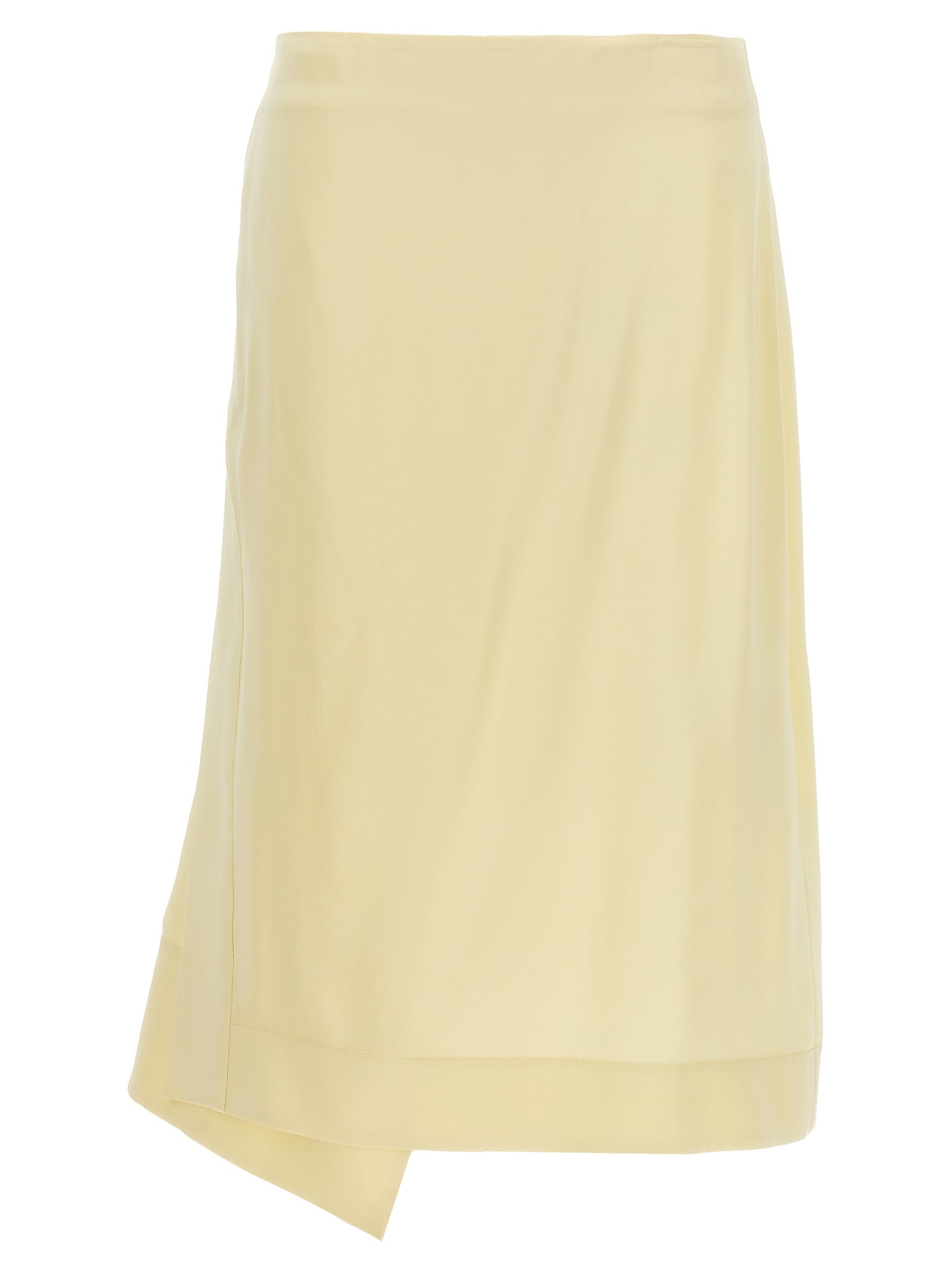 Jil Sander Satin Skirt With Side Slit