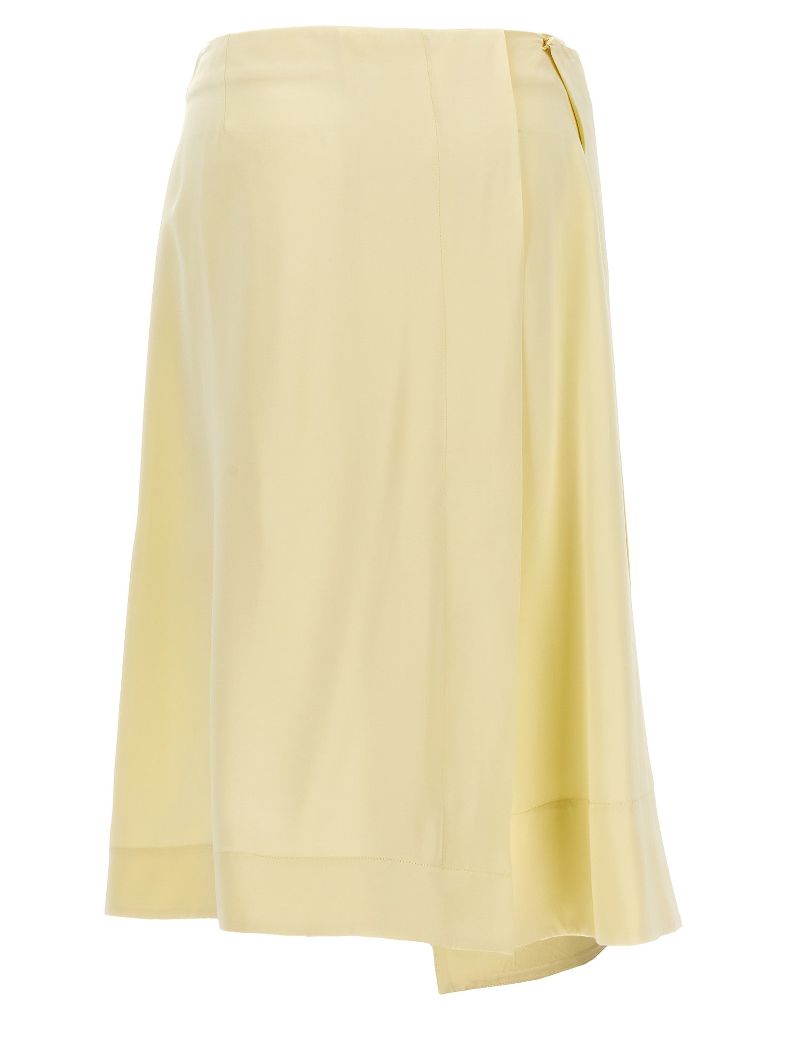 Jil Sander Satin Skirt With Side Slit