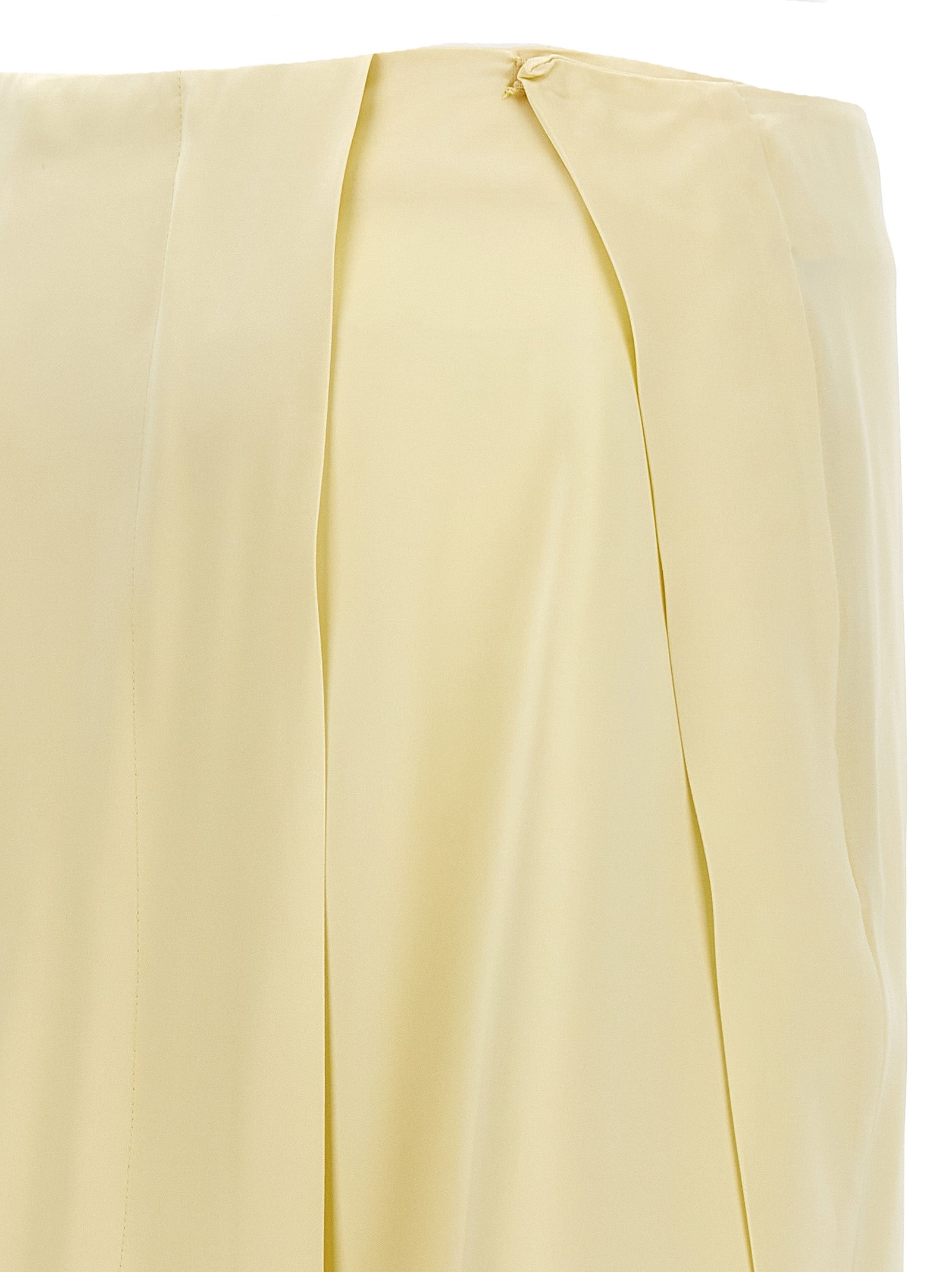 Jil Sander Satin Skirt With Side Slit