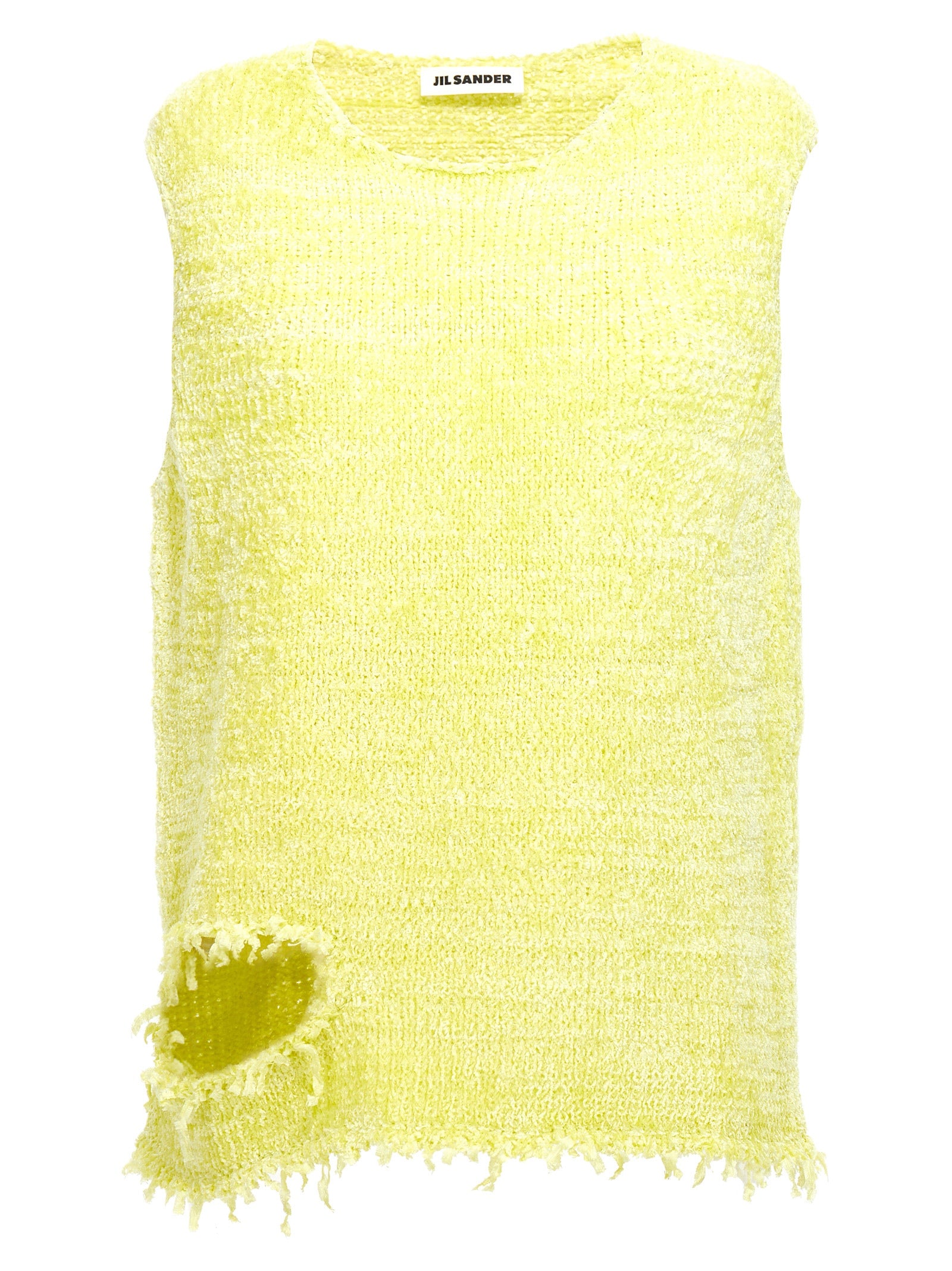 Jil Sander Destroyed Chenille Vest