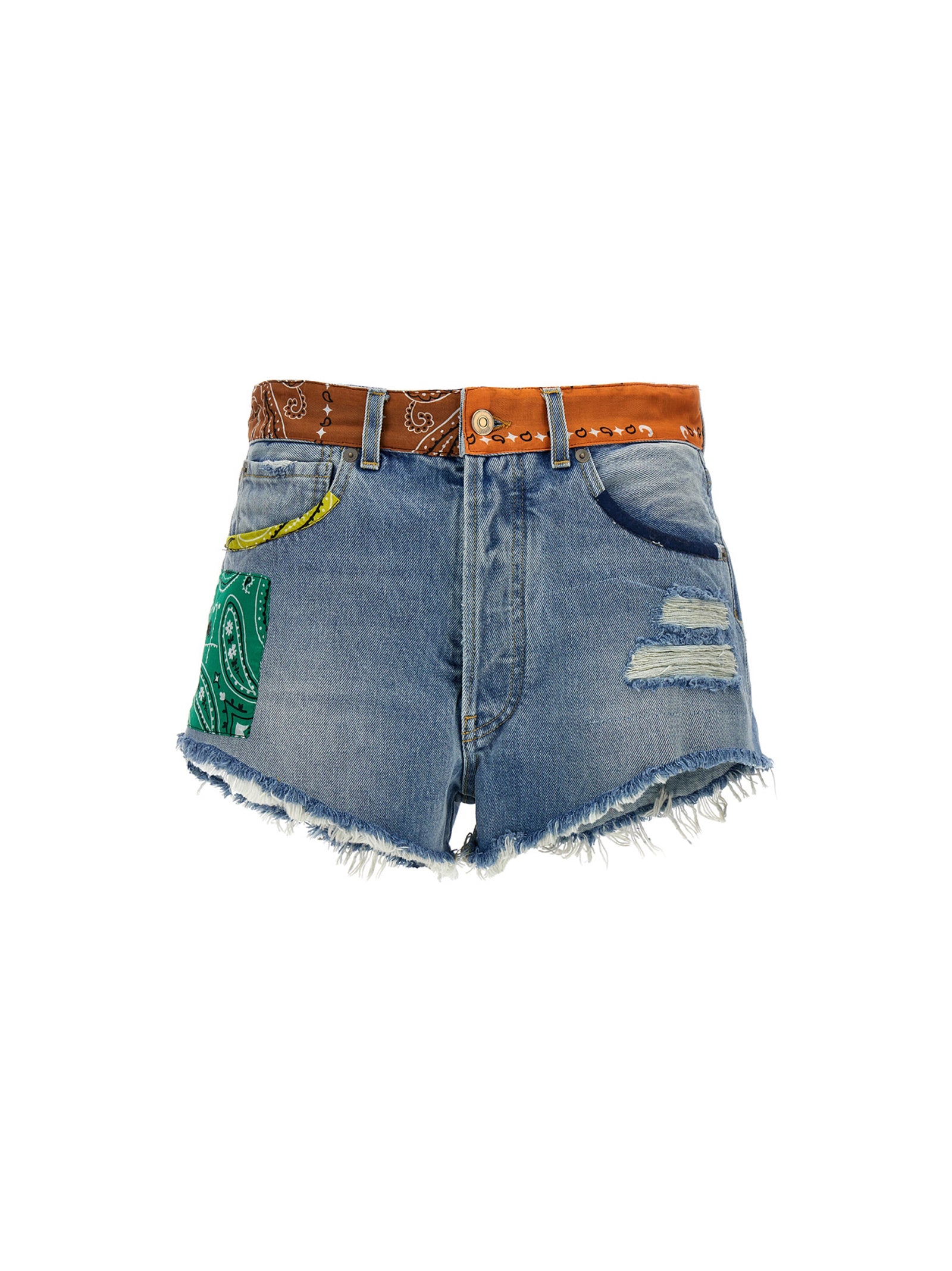 Alanui 'California Patchwork' Shorts