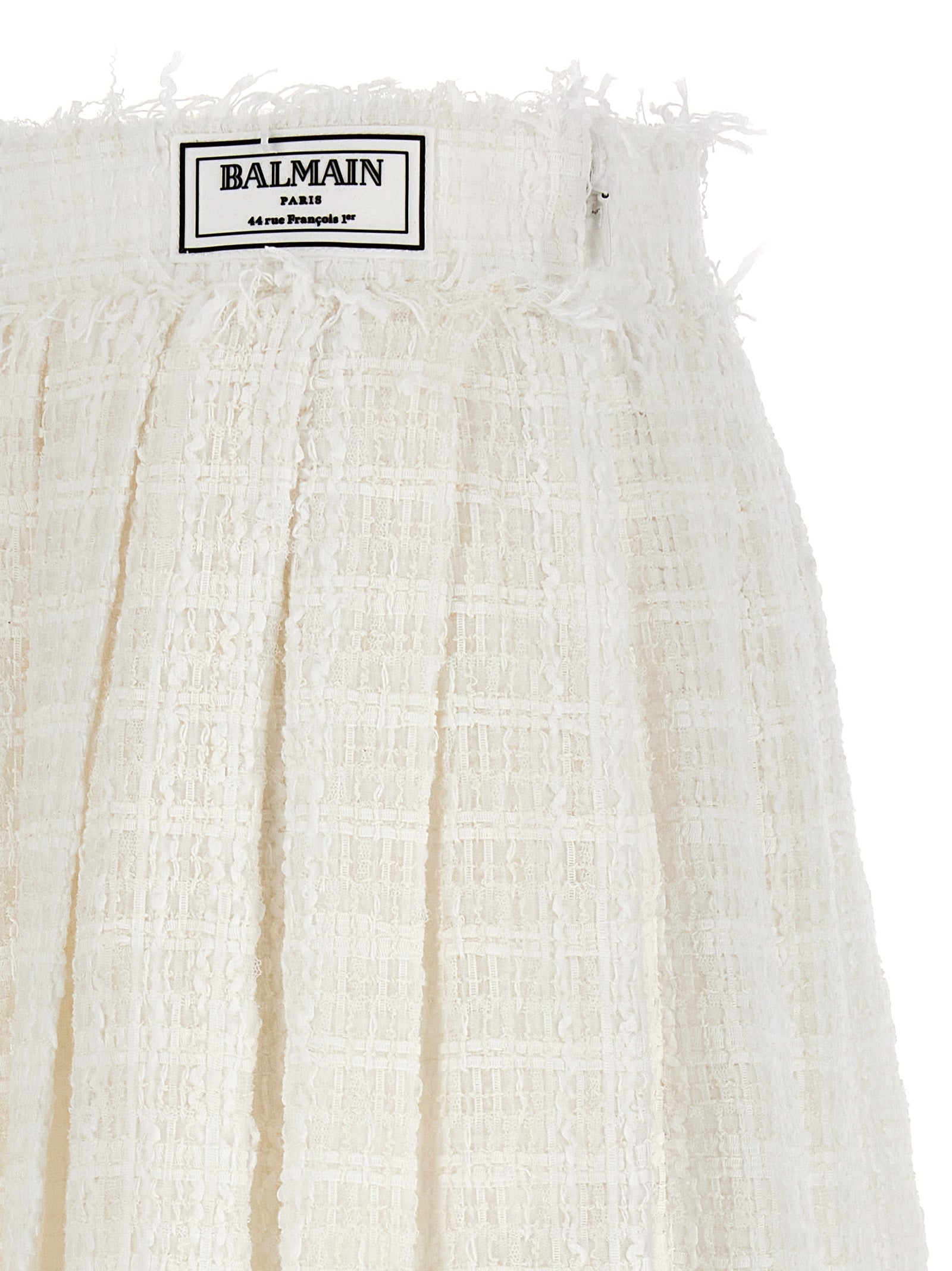 Balmain Tweed Skater Skirt