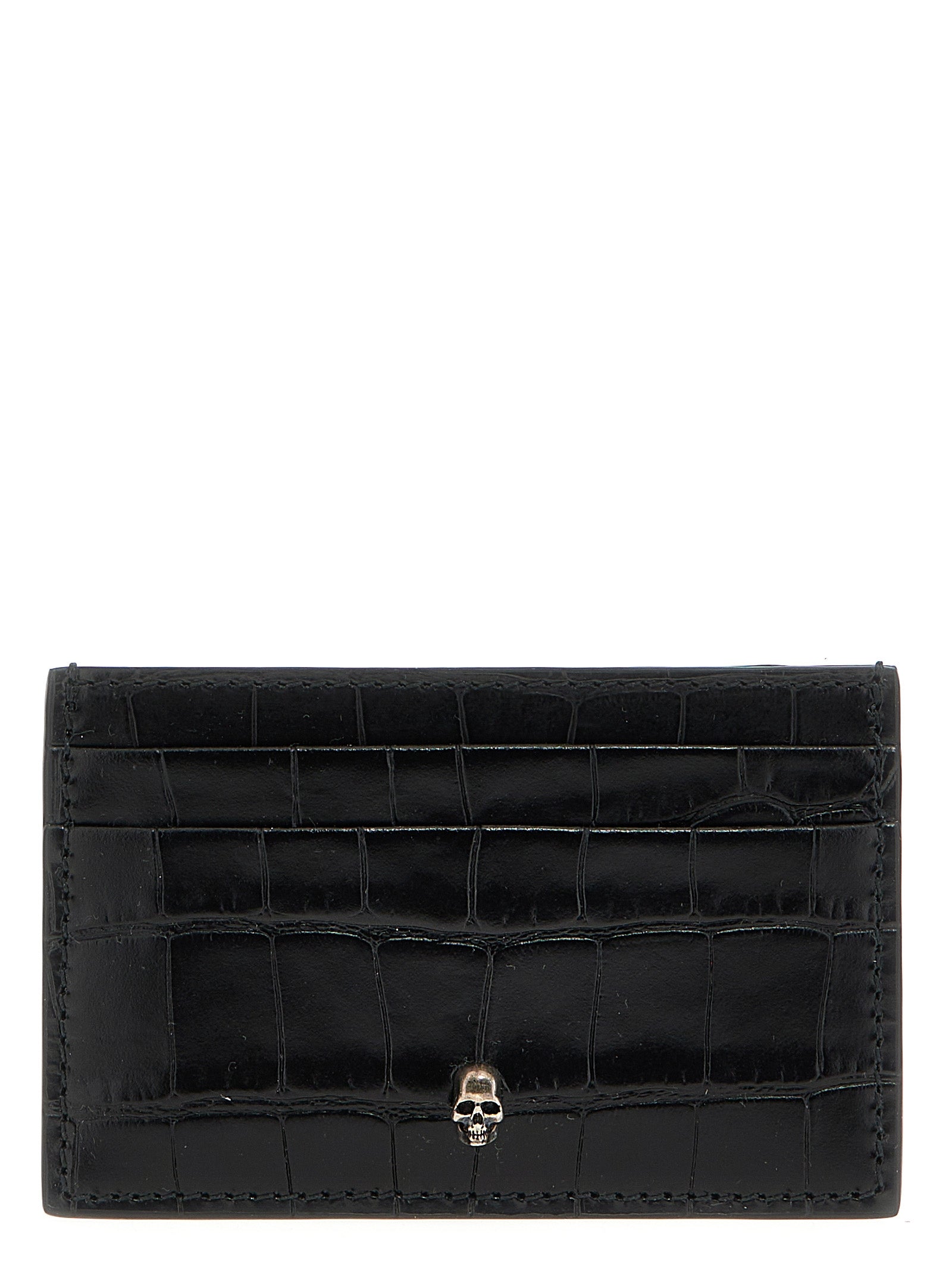 Alexander Mcqueen Skull Leather Card Holder